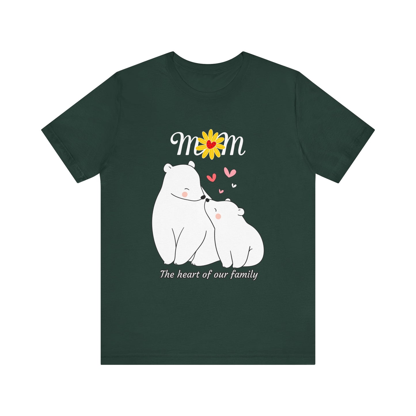 Mom Love Short Sleeve Tee, Cute Mom Shirt, Gift for Mom, Family Tee, Mother's Day Shirt, Mother's Day Gift