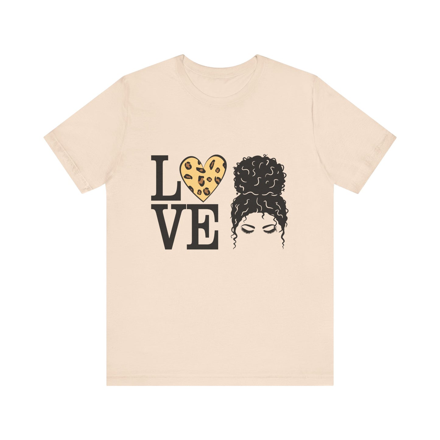 Love Print Girl Tee, Cute Gift for Dates, Casual Everyday Wear, Valentine's Day Top, Unique Fashion Statement for Ladies