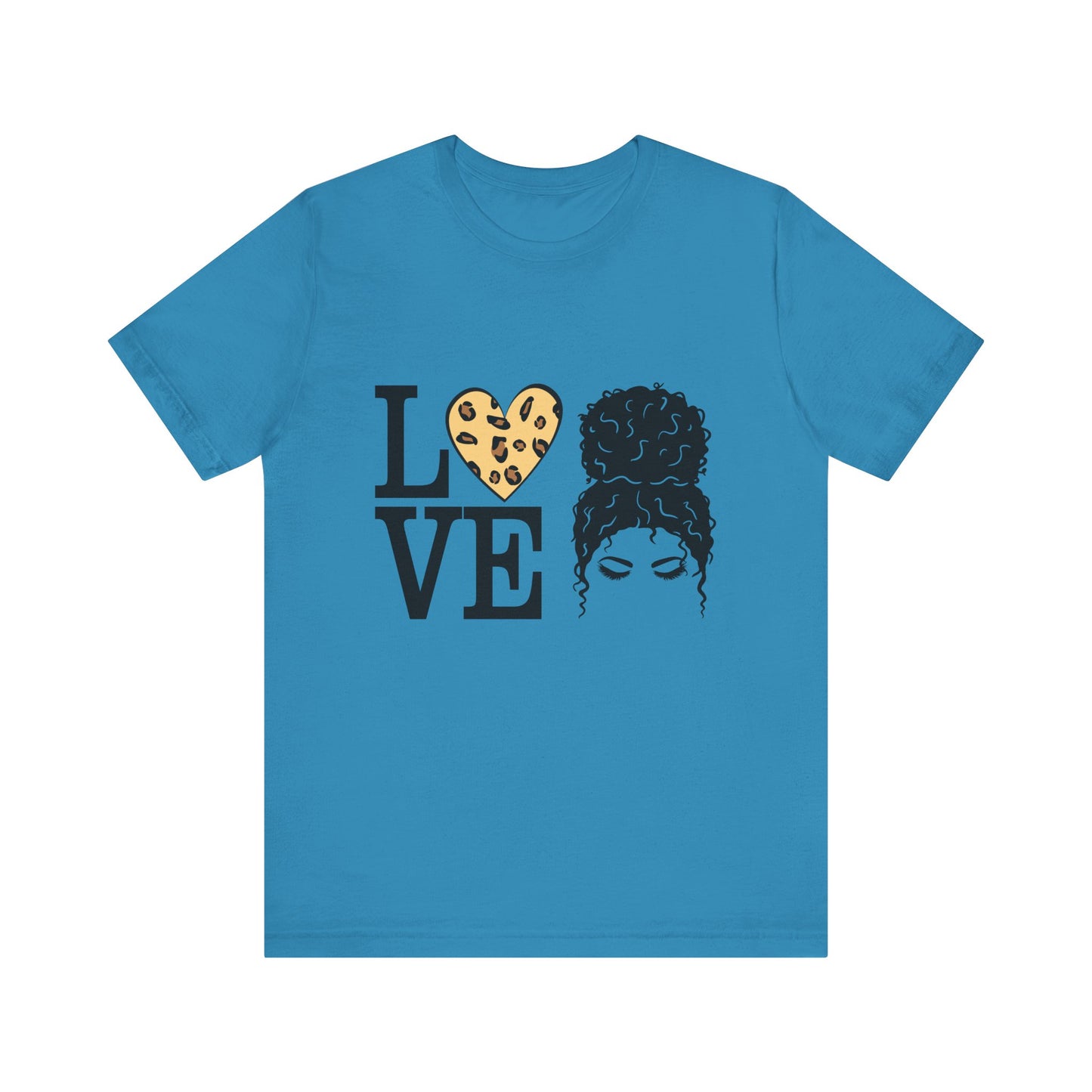Love Print Girl Tee, Cute Gift for Dates, Casual Everyday Wear, Valentine's Day Top, Unique Fashion Statement for Ladies