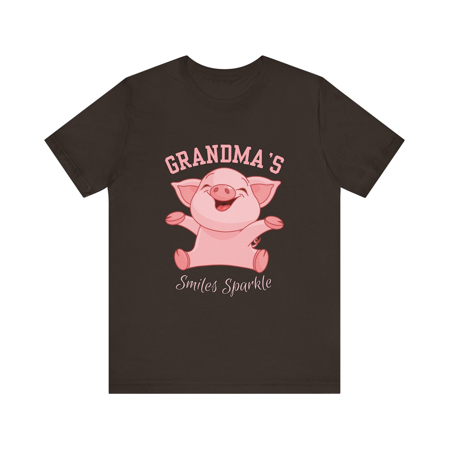 Grandma's Smiles Short Sleeve Tee, Cute Gift for Grandma, Family Gathering Shirt, Birthday Gift, Casual Wear, Fun Tee