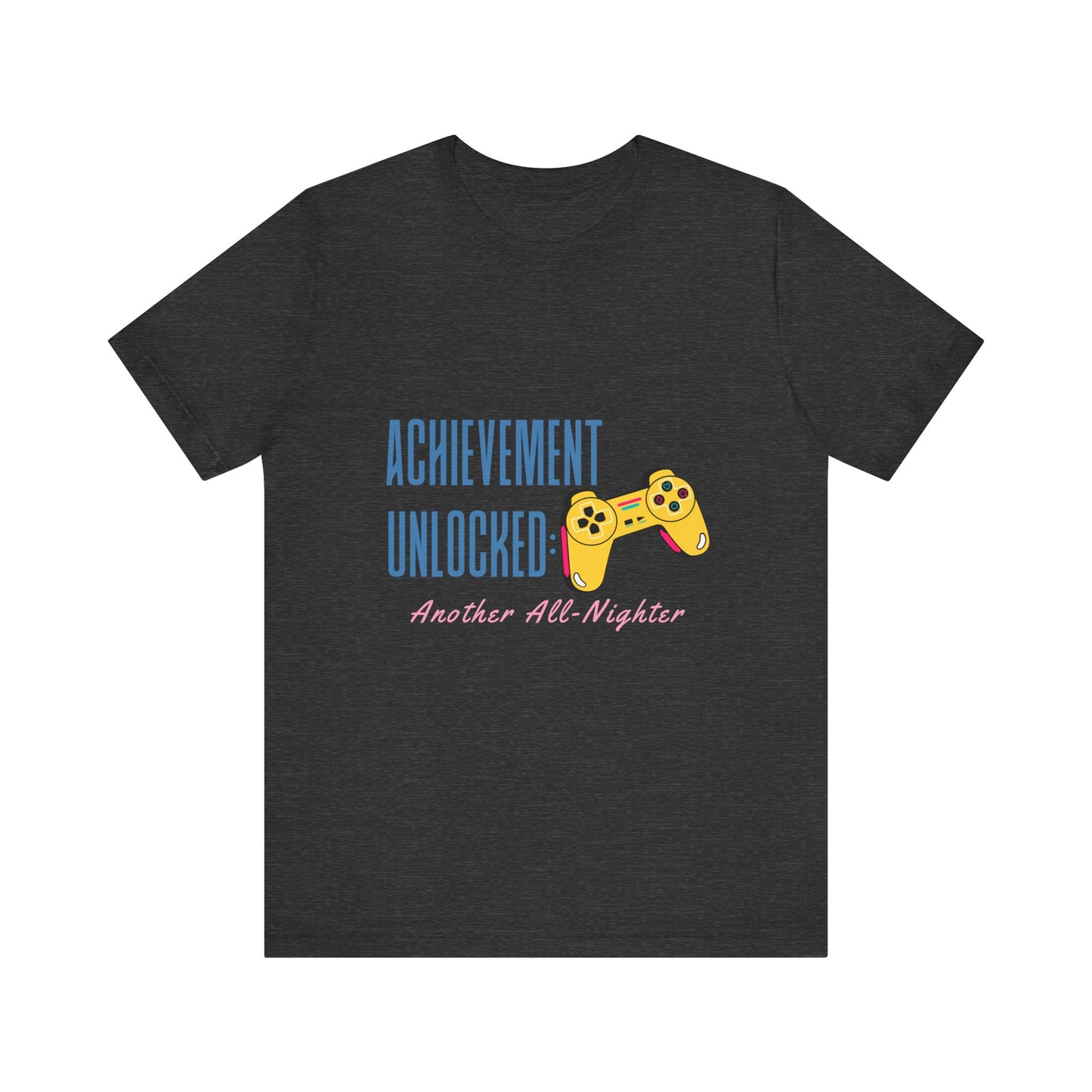 Achievement Unlocked Gamer Tee, Unisex Jersey T-Shirt for Gamers, Perfect for Gaming Nights, Birthday Gift, Casual Wear