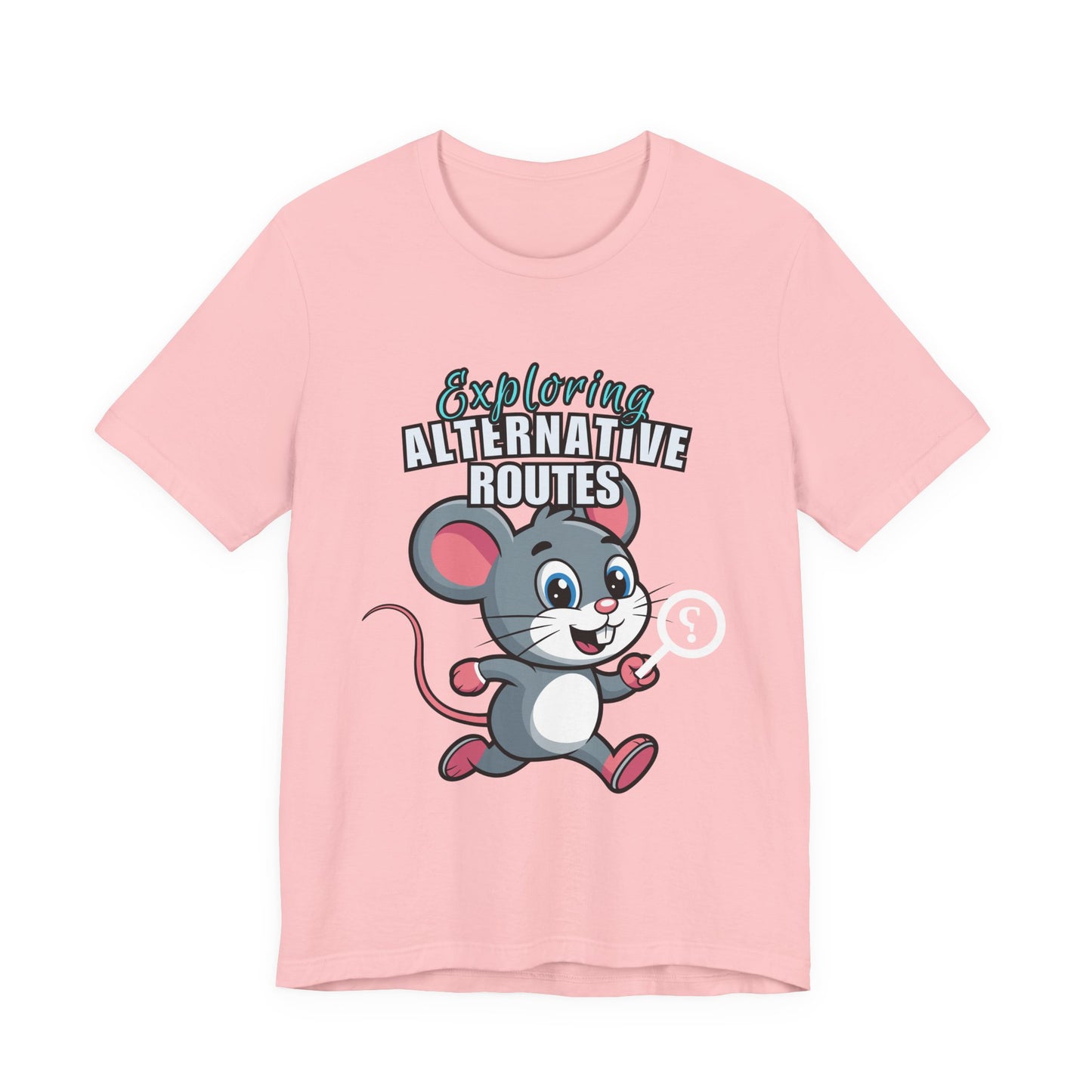 Exploring Alternative Routes Tee, Fun Mouse Graphic T-Shirt, Unisex Casual Shirt, Gift for Animal Lovers, Kids & Adults