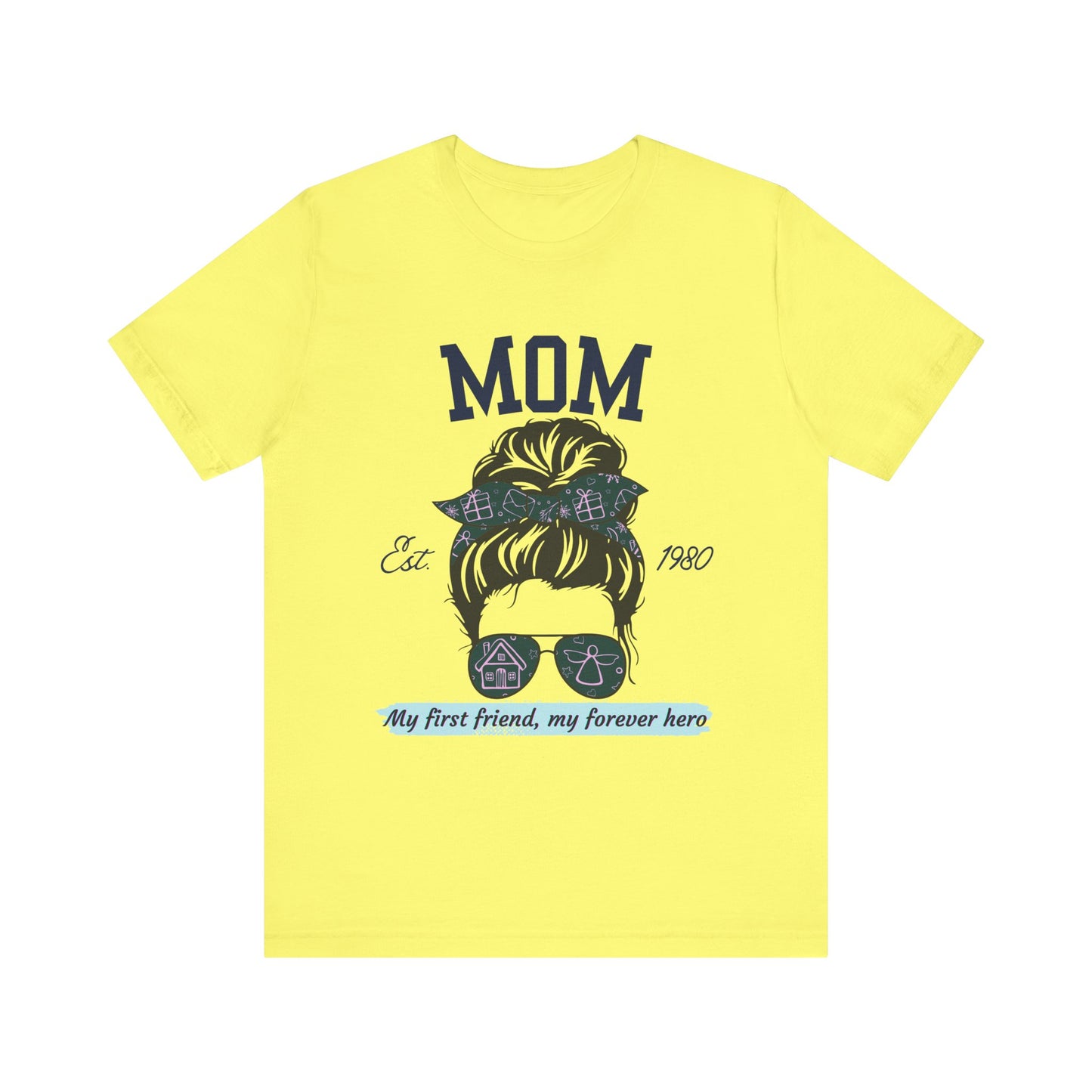 Mom Life Unisex Tee - Est. 1980, Gift for New Moms, Birthday Gift, Casual Wear, Mother's Day Shirt, Trendy Graphic T-Shirt