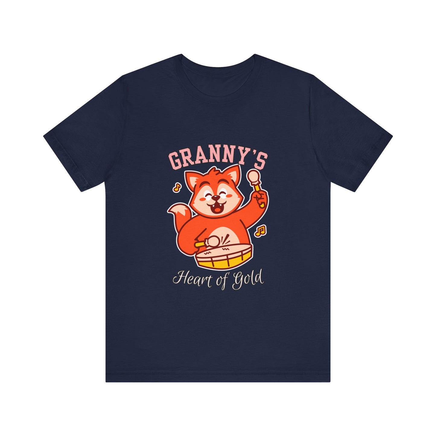 Granny's Heart of Gold Tee, Cute Graphic T-Shirt, Gift for Grandma, Casual Wear, Family Celebration Shirt