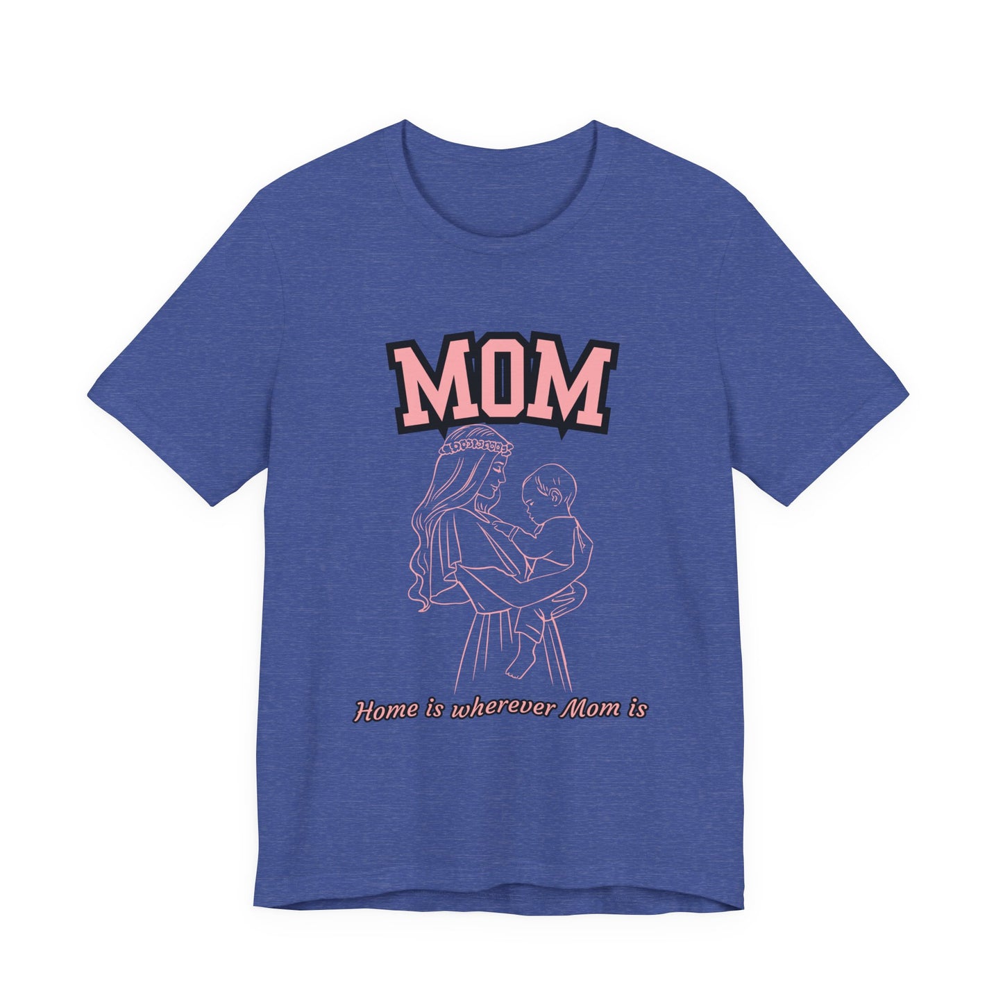 Mom Love Unisex Jersey Tee, Cute Gift for Mom, Mother’s Day Shirt, Casual Family Tee, Soft Cotton Top