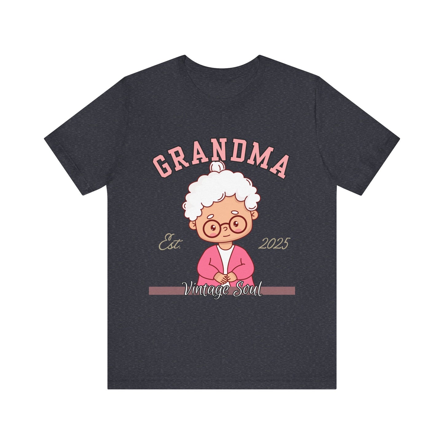 Vintage Grandma Unisex Tee - Perfect for Grandparents Day, Birthday Gift, Family Reunion Shirt, Cute Cartoon Design, Fun Casual Wear