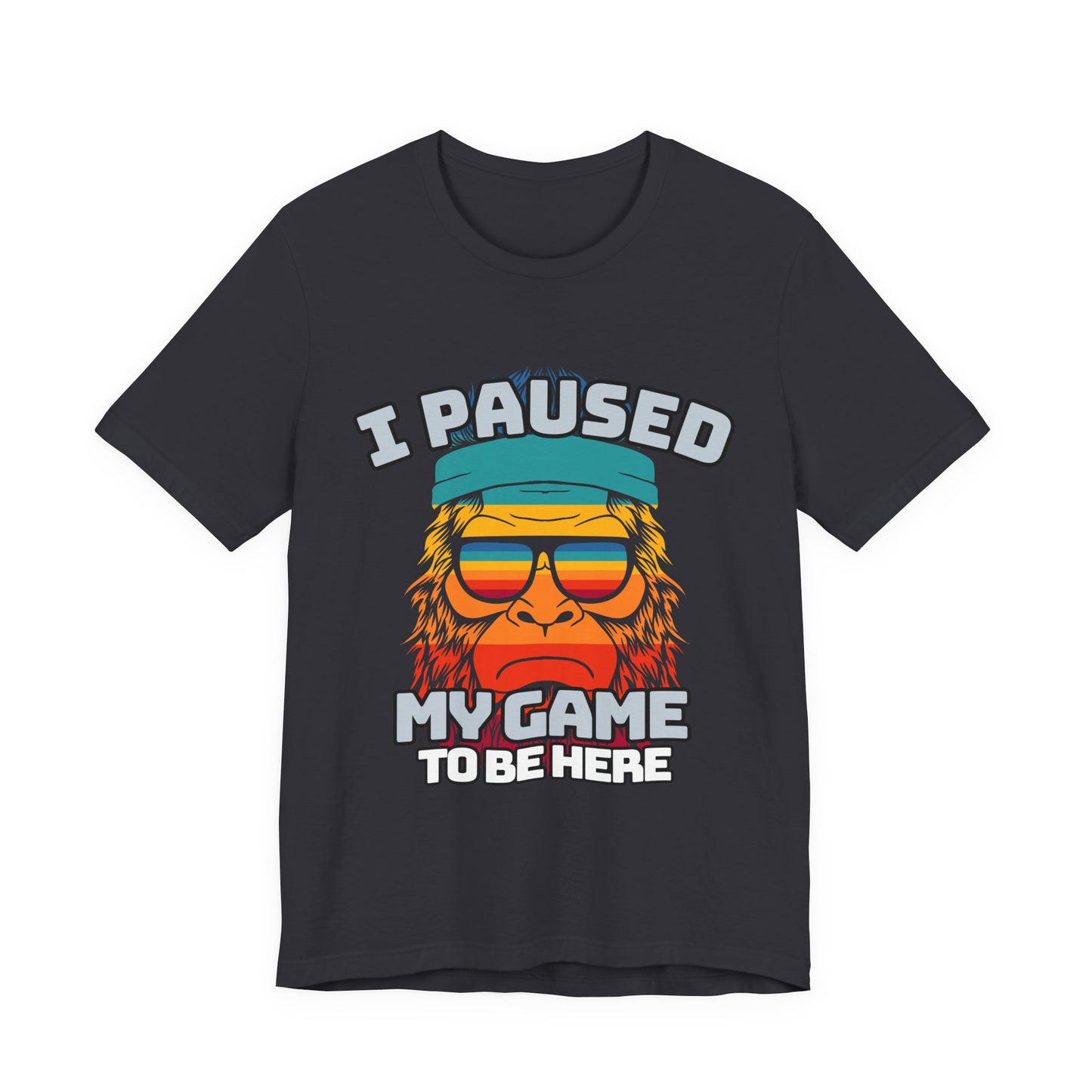 Funny Gamer Tee - I Paused My Game To Be Here, Gaming Shirt, Unisex T-Shirt, Gift for Gamers, Casual Summer Wear, Vintage Gaming Apparel