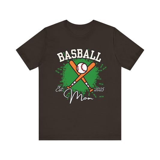 Baseball Mom Unisex Jersey Tee - Soft Cotton Shirt for Sports Enthusiasts, Great Gift for Mother's Day, Game Day Apparel, Team Spirit Wear