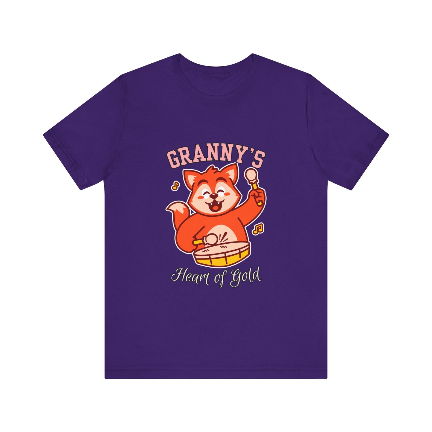 Granny's Heart of Gold Tee, Cute Graphic T-Shirt, Gift for Grandma, Casual Wear, Family Celebration Shirt