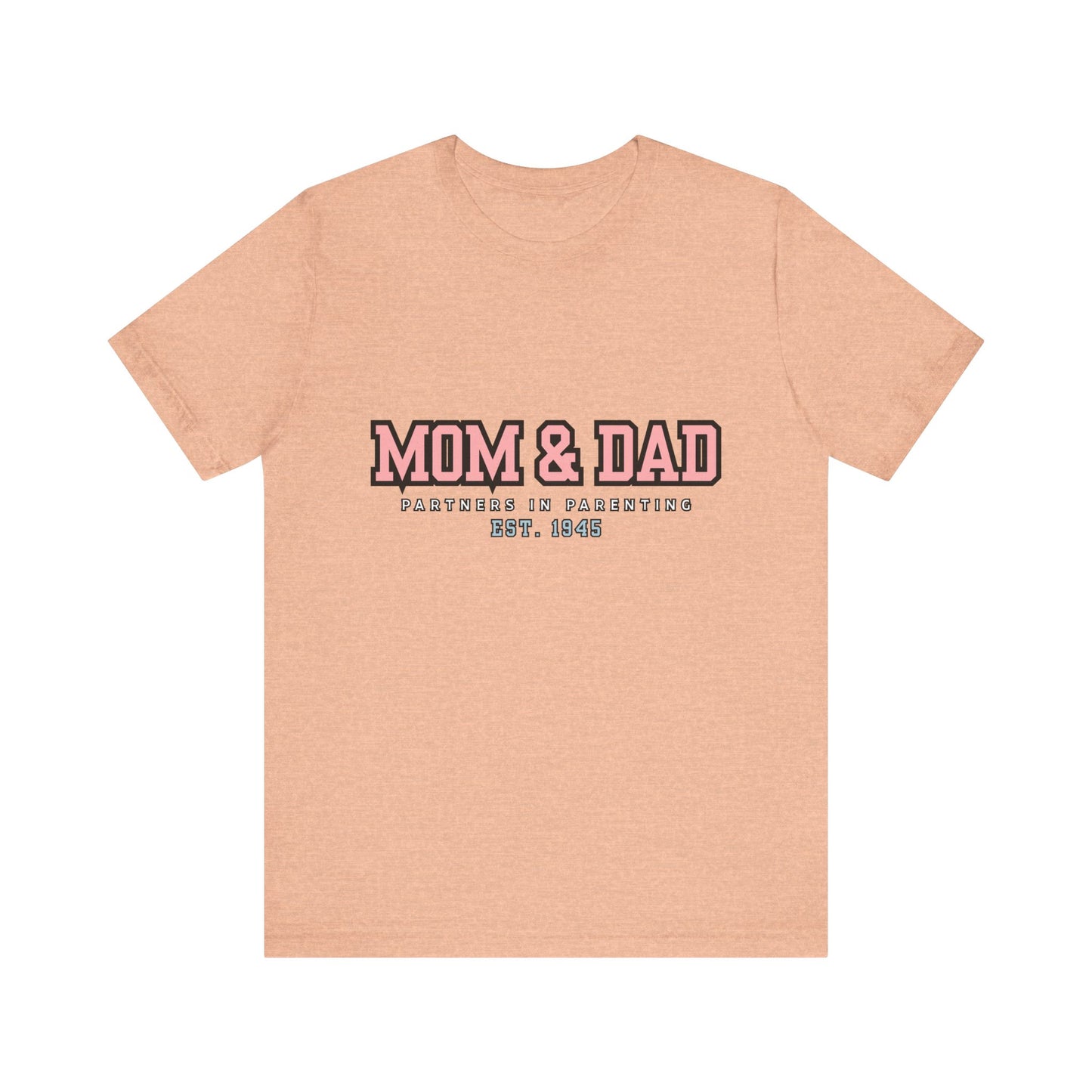 Mom & Dad Partner in Parenting Tee, Family Matching Tee, Parent T-Shirt, Gift for New Parents, Cute Family Shirt, Unisex Graphic Tee