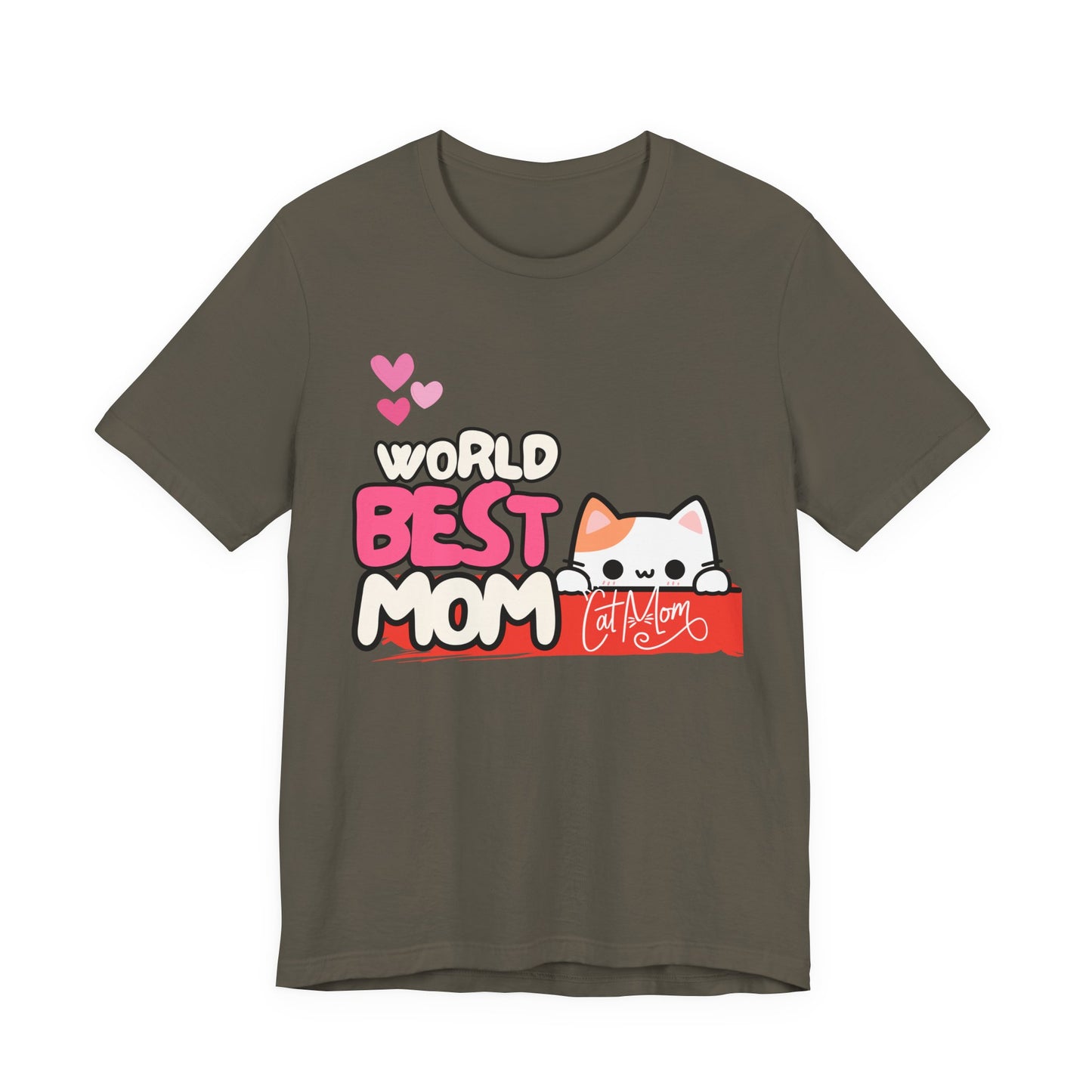 Best Mom Cat Tee, Funny Cat Mother’s Day Gift, Cute Family Shirt, Unisex Pet Lover Tee, Gifts for Cat Moms, Birthday Apparel