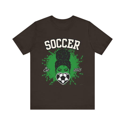 Soccer Queen Graphic Tee, Perfect for Game Day, Sports Lover Gift, Unisex Short Sleeve Tee, Soccer Mom Shirt, Athlete Apparel
