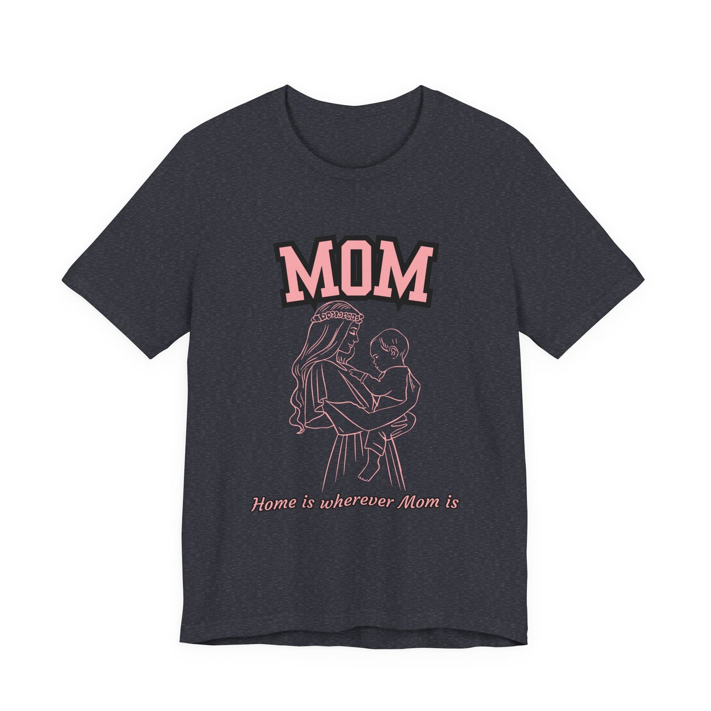 Mom Love Unisex Jersey Tee, Cute Gift for Mom, Mother’s Day Shirt, Casual Family Tee, Soft Cotton Top