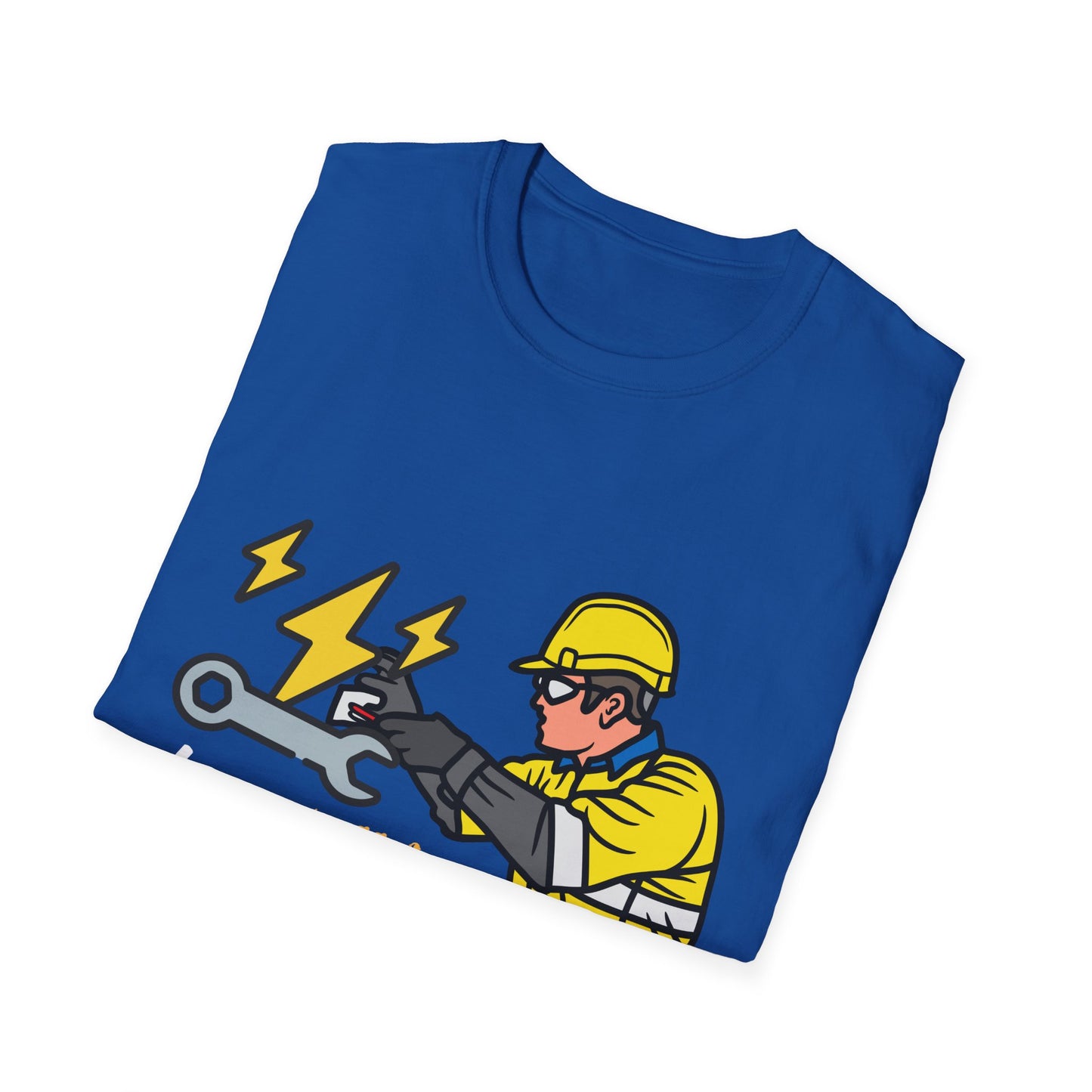 Electrician Humor T-Shirt, Funny Work Shirt, Gift for Electricians, Casual Tee, Unique Graphic Tee, Funny Labor Day Gift, Dad Gift