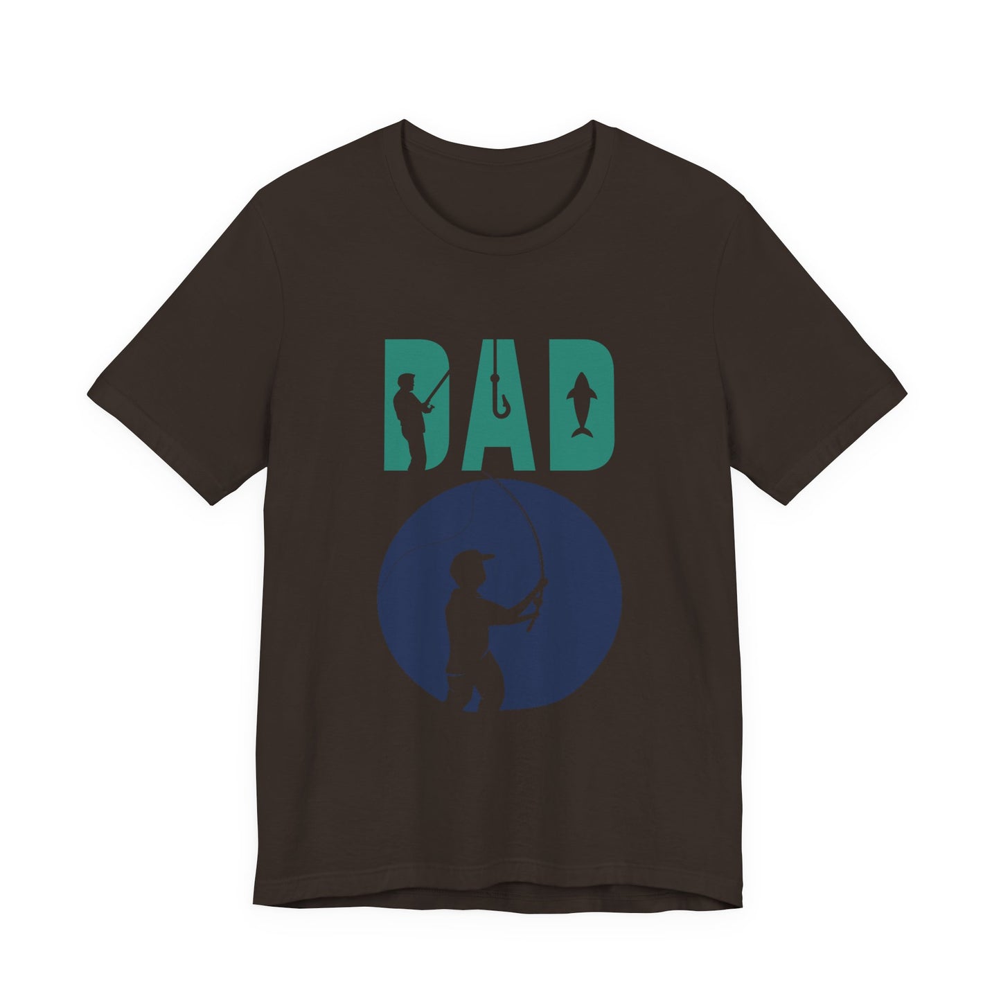 Fishing Dad Tee - Unisex Jersey Short Sleeve T-Shirt for Father's Day, Fishing Lover Gift, Dad's Birthday, Casual Wear, Gift for Him