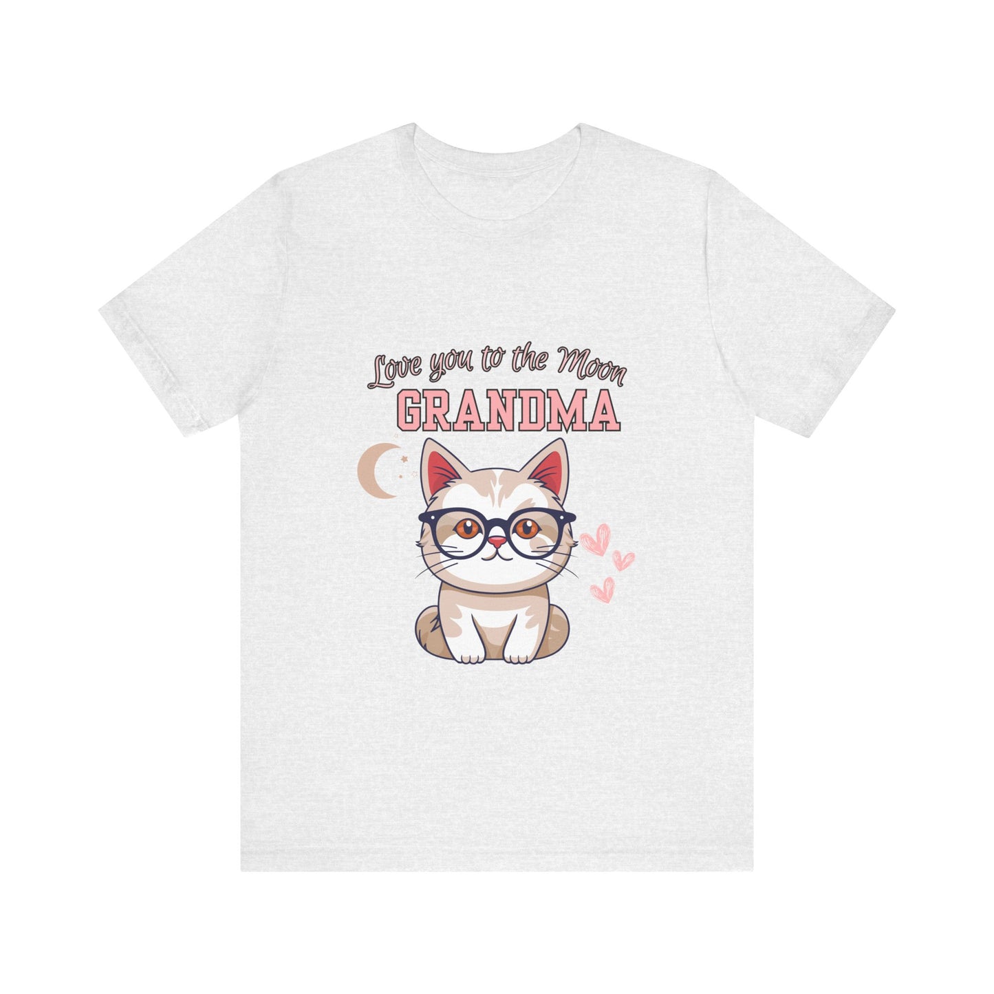 Love You to the Moon Grandma Cat Tee, Cute Cat Shirt, Gift for Grandma, Birthday Tee, Grandparent Gift, Funny Cat T-Shirt