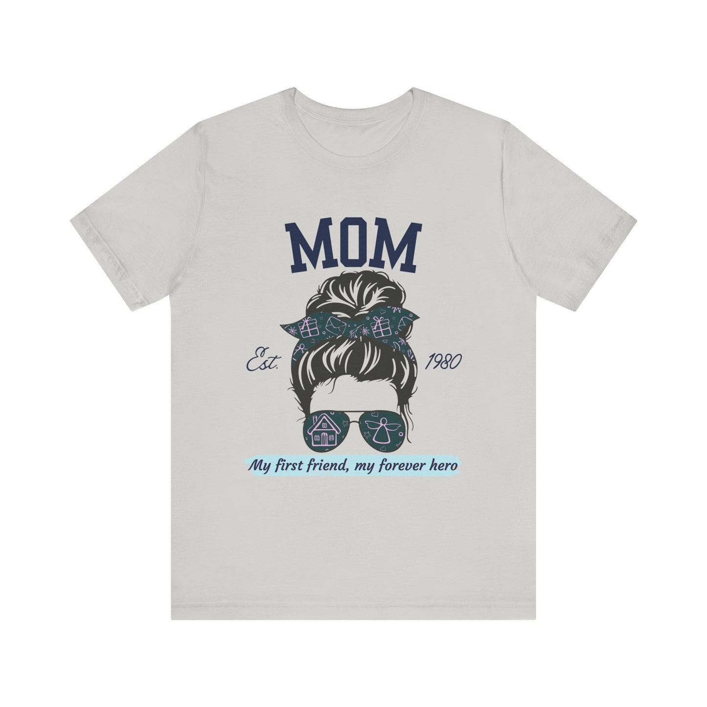 Mom Life Unisex Tee - Est. 1980, Gift for New Moms, Birthday Gift, Casual Wear, Mother's Day Shirt, Trendy Graphic T-Shirt
