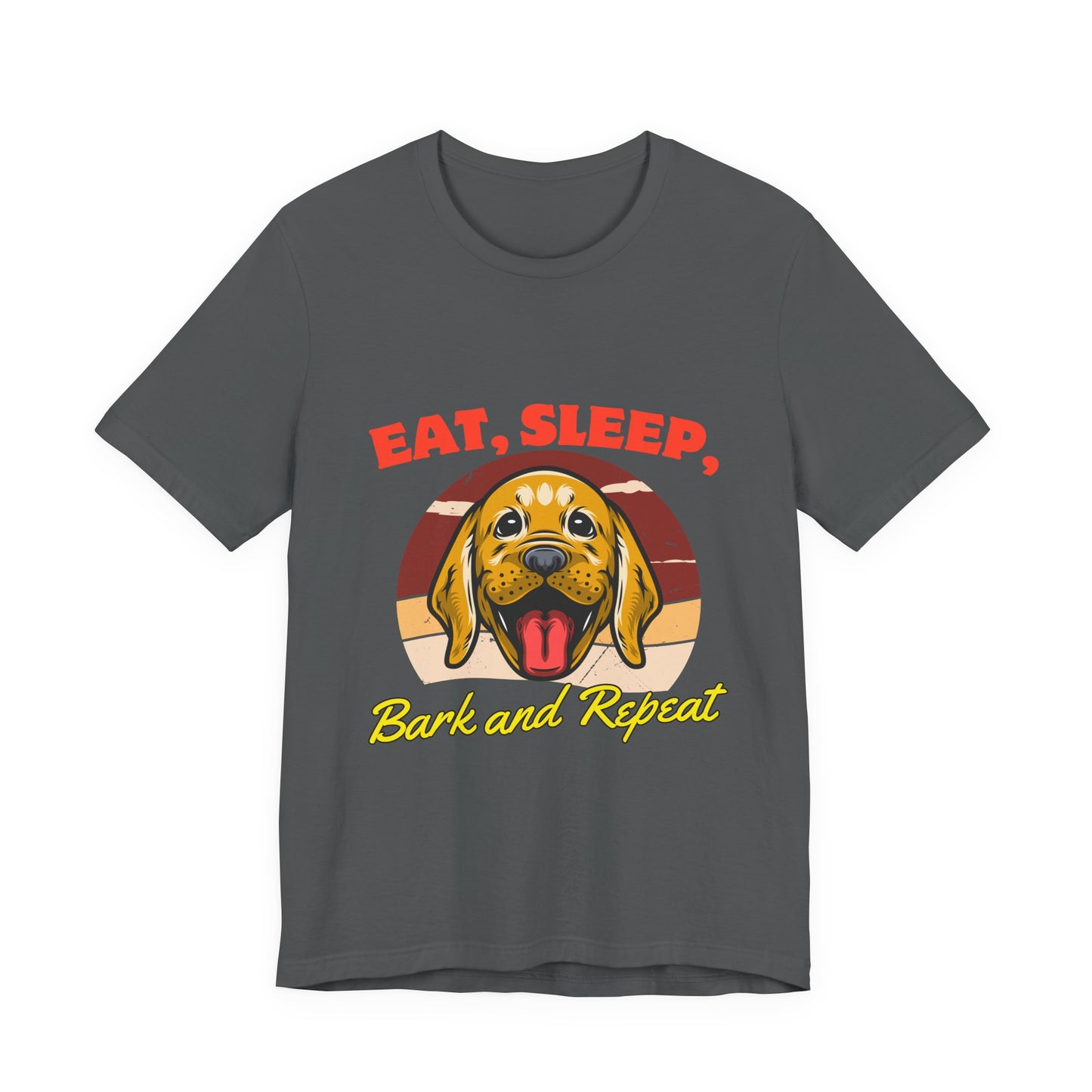 Dog Lover's Eat, Sleep, Bark Tee | Funny Pet T-Shirt, Gift for Dog Owners, Cute Canine Apparel, Dog Mom Shirt, Animal Lover Tops