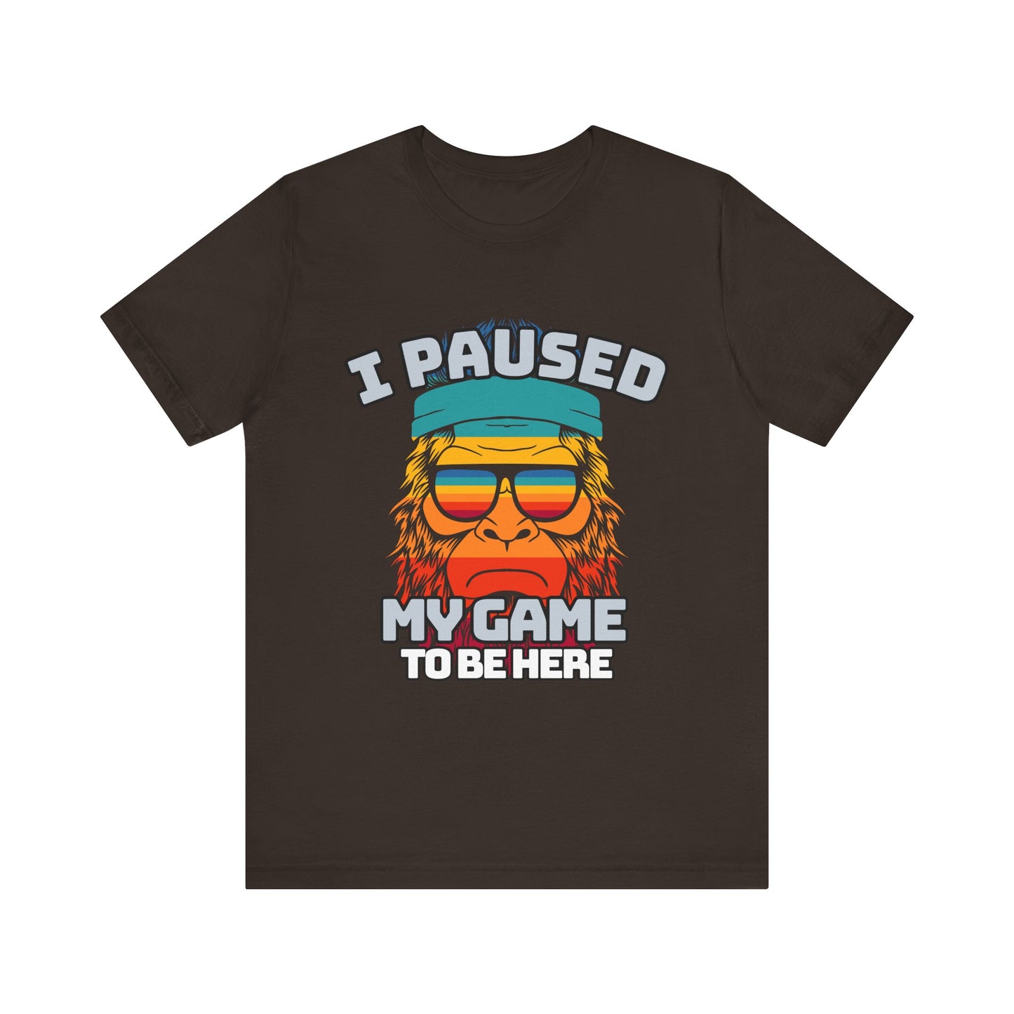 Funny Gamer Tee - I Paused My Game To Be Here, Gaming Shirt, Unisex T-Shirt, Gift for Gamers, Casual Summer Wear, Vintage Gaming Apparel