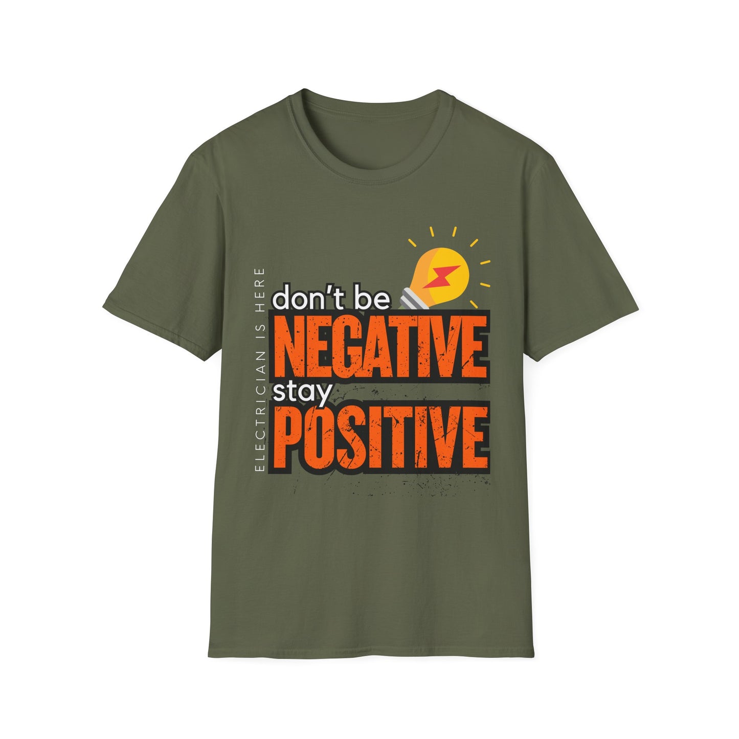 Positive Vibes Unisex T-Shirt, Motivational Quote Tee, Gift for Friends, Casual Wear, Everyday Statement Shirt, Electrician T-shirt
