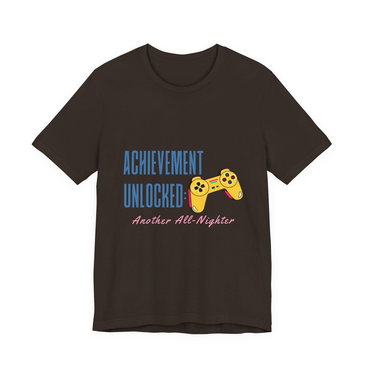 Achievement Unlocked Gamer Tee, Unisex Jersey T-Shirt for Gamers, Perfect for Gaming Nights, Birthday Gift, Casual Wear
