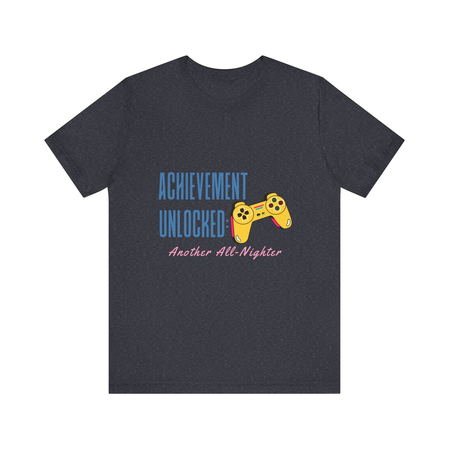 Achievement Unlocked Gamer Tee, Unisex Jersey T-Shirt for Gamers, Perfect for Gaming Nights, Birthday Gift, Casual Wear