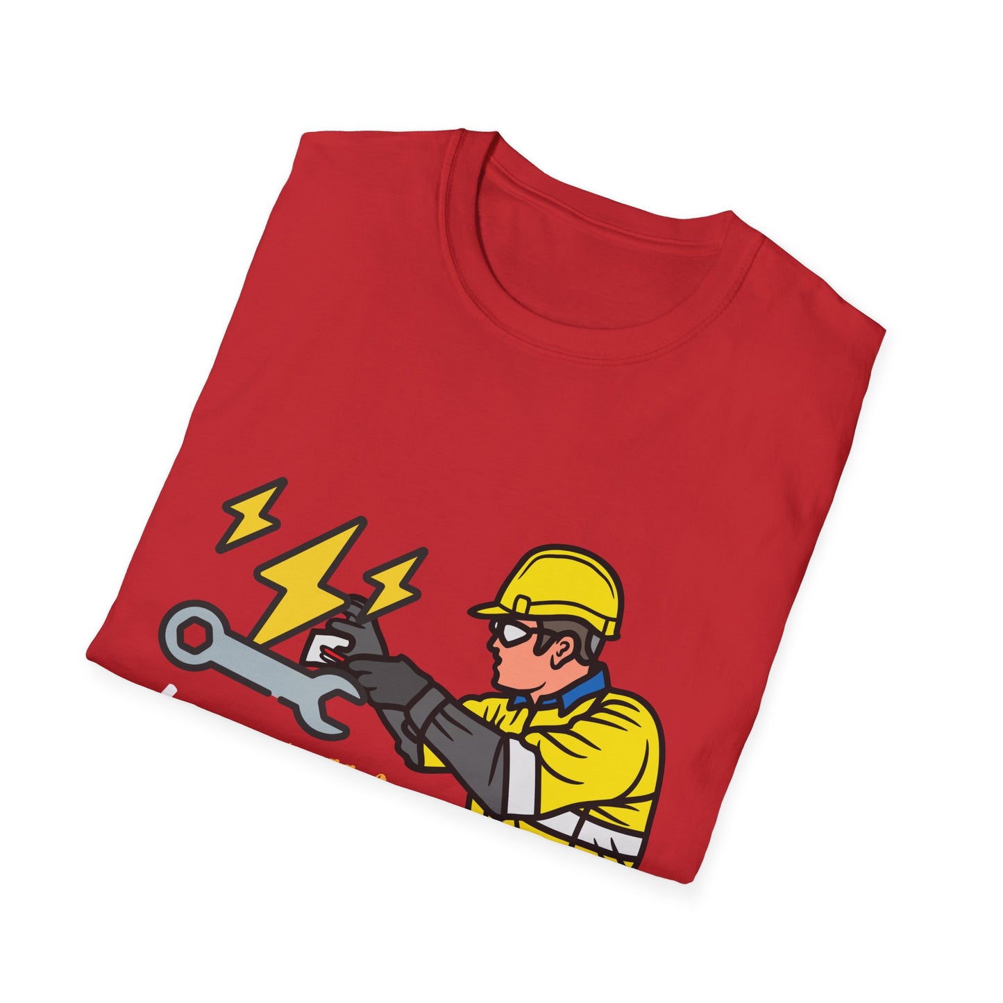 Electrician Humor T-Shirt, Funny Work Shirt, Gift for Electricians, Casual Tee, Unique Graphic Tee, Funny Labor Day Gift, Dad Gift
