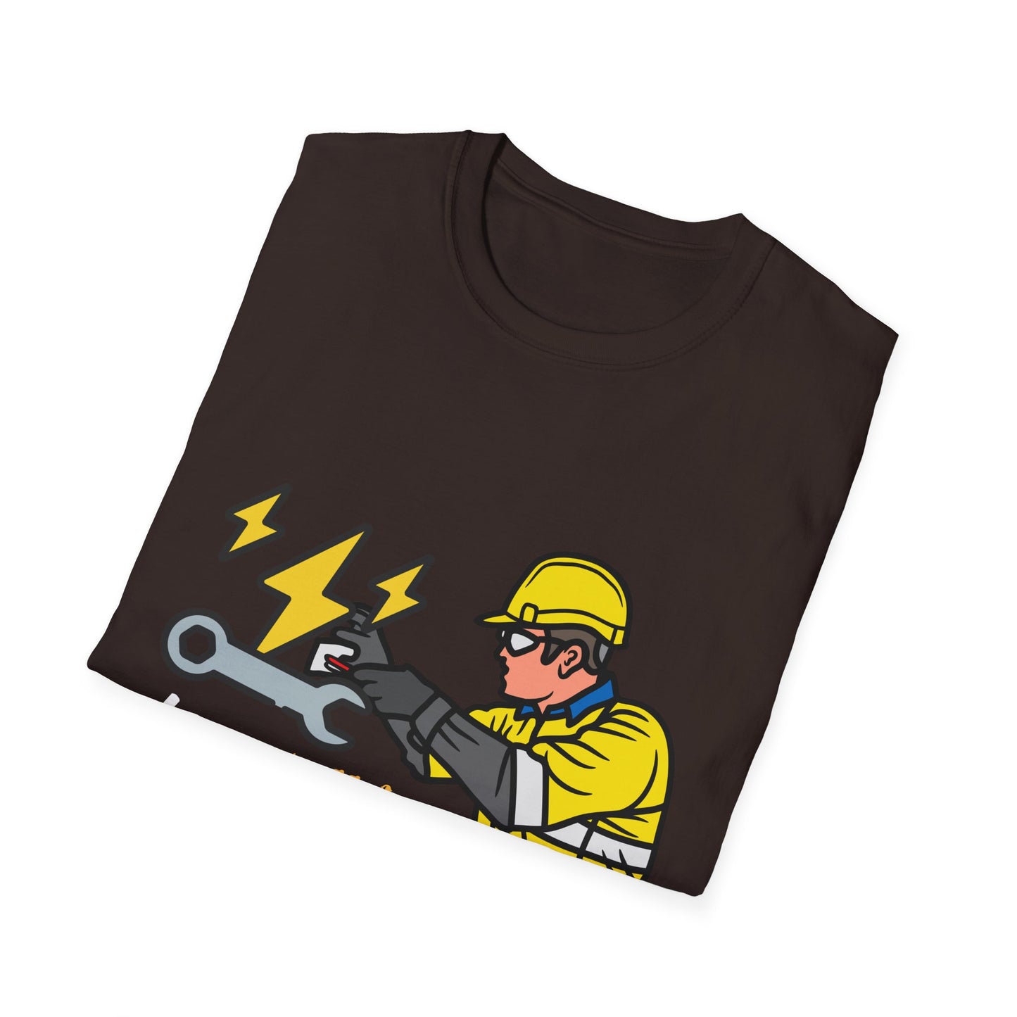 Electrician Humor T-Shirt, Funny Work Shirt, Gift for Electricians, Casual Tee, Unique Graphic Tee, Funny Labor Day Gift, Dad Gift