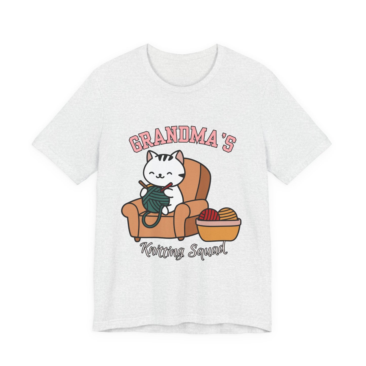 Grandma's Knitting Squad Tee - Comfy T-Shirt for Craft Lovers, Gift for Granny, Yarn Enthusiast, Knitting Club, Cozy Apparel