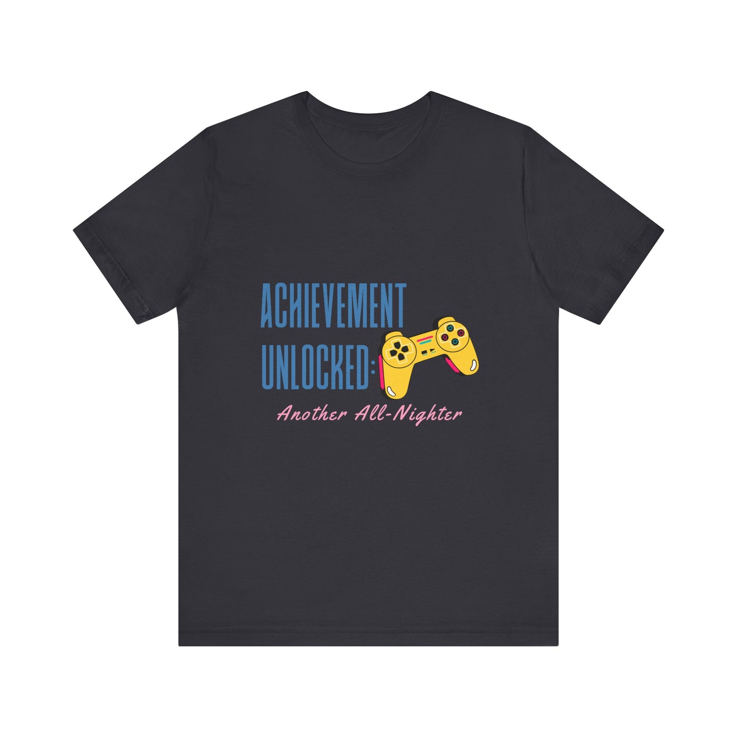 Achievement Unlocked Gamer Tee, Unisex Jersey T-Shirt for Gamers, Perfect for Gaming Nights, Birthday Gift, Casual Wear