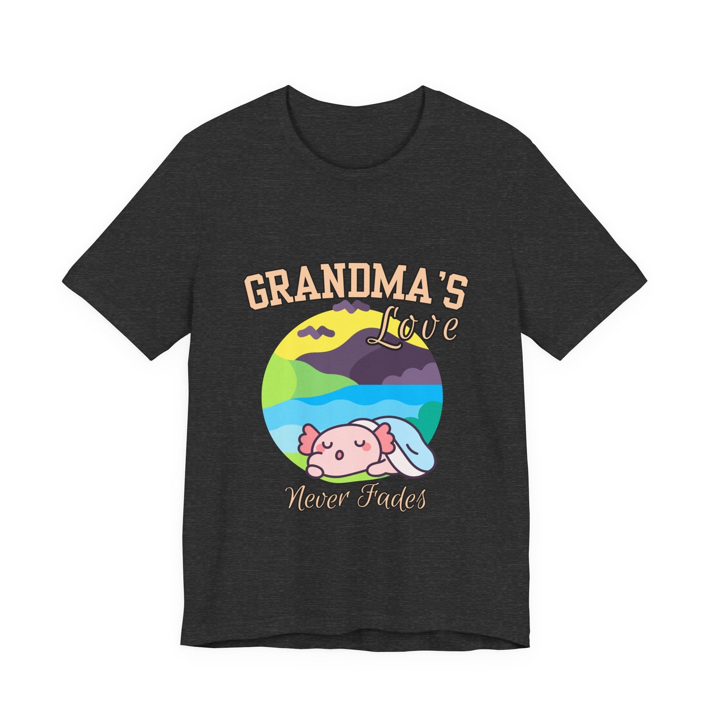 Grandma's Love Unisex Jersey Tee, Cute Gift for Grandma, Birthday Gift, Family Reunion, Comfortable Casual Tee, Heartwarming Apparel