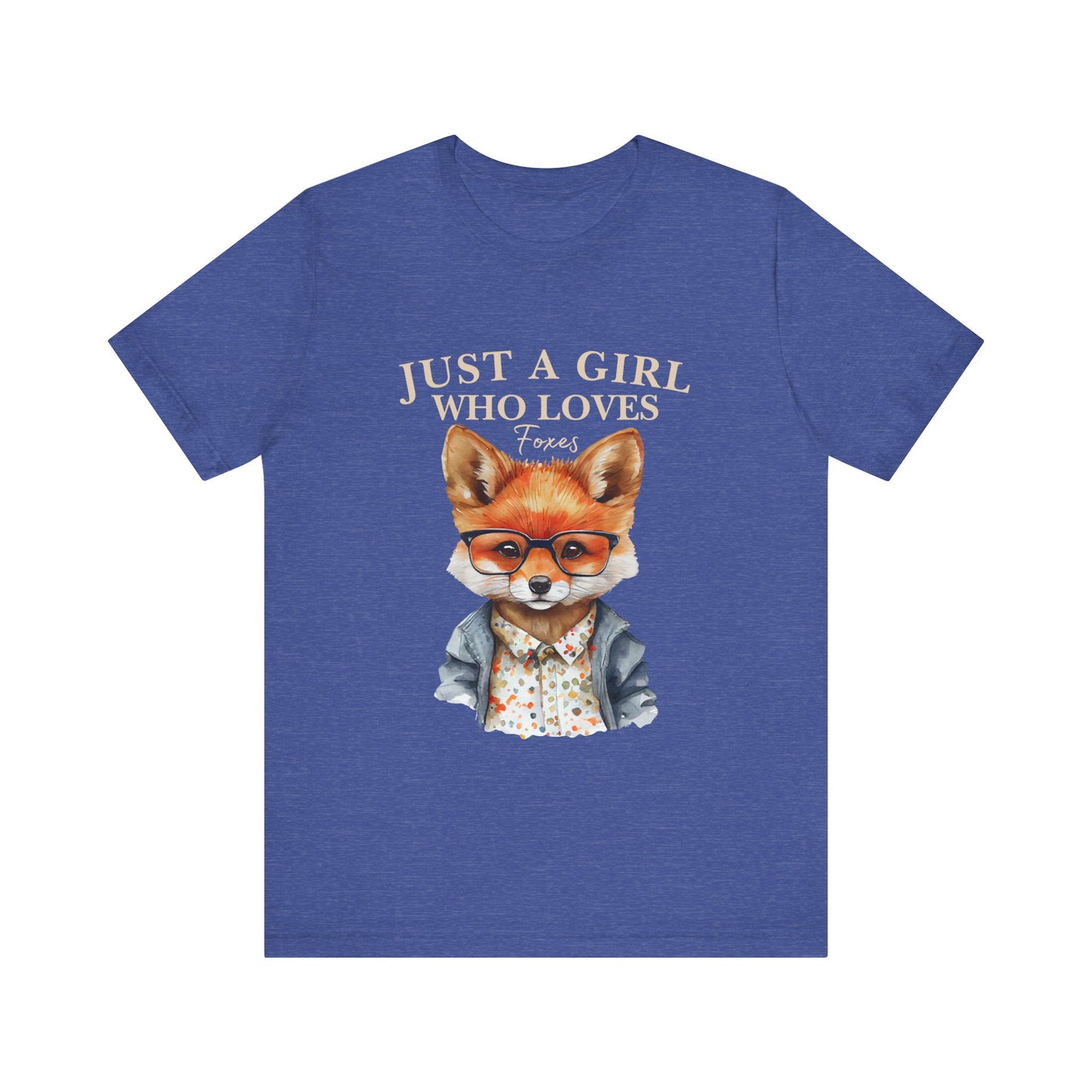 Cute Fox Graphic Tee for Animal Lovers, Fun Gift for Girls, Nature Lover Shirt, Animal Themed Apparel, Perfect for Casual Outings
