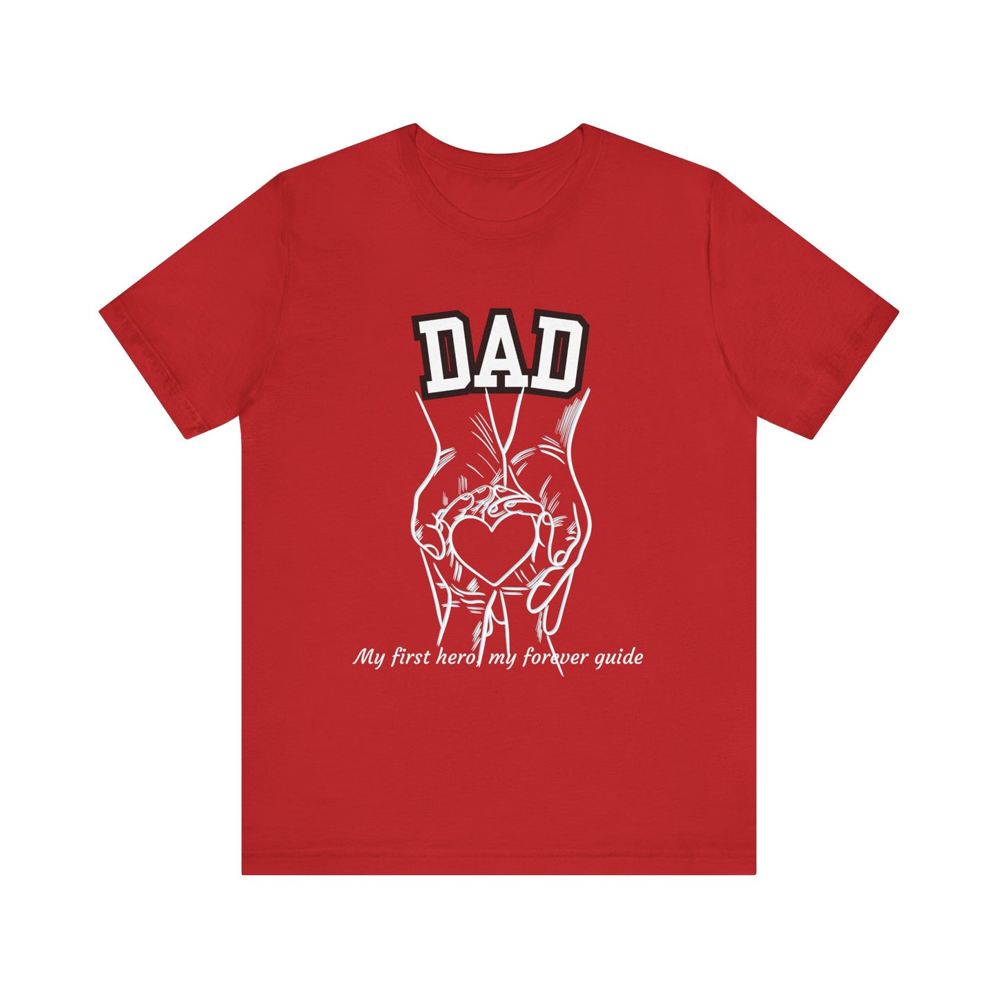 Heartfelt Dad's Love Tee, Gift for Dad, Unisex Tee with Heart Design, Birthday Gift, Casual Wear