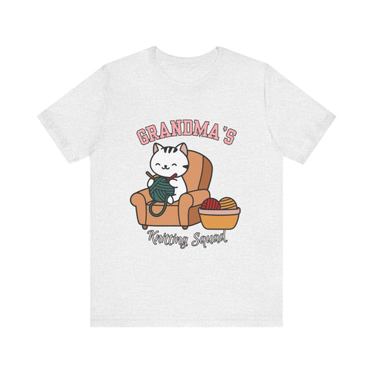 Grandma's Knitting Squad Tee - Comfy T-Shirt for Craft Lovers, Gift for Granny, Yarn Enthusiast, Knitting Club, Cozy Apparel