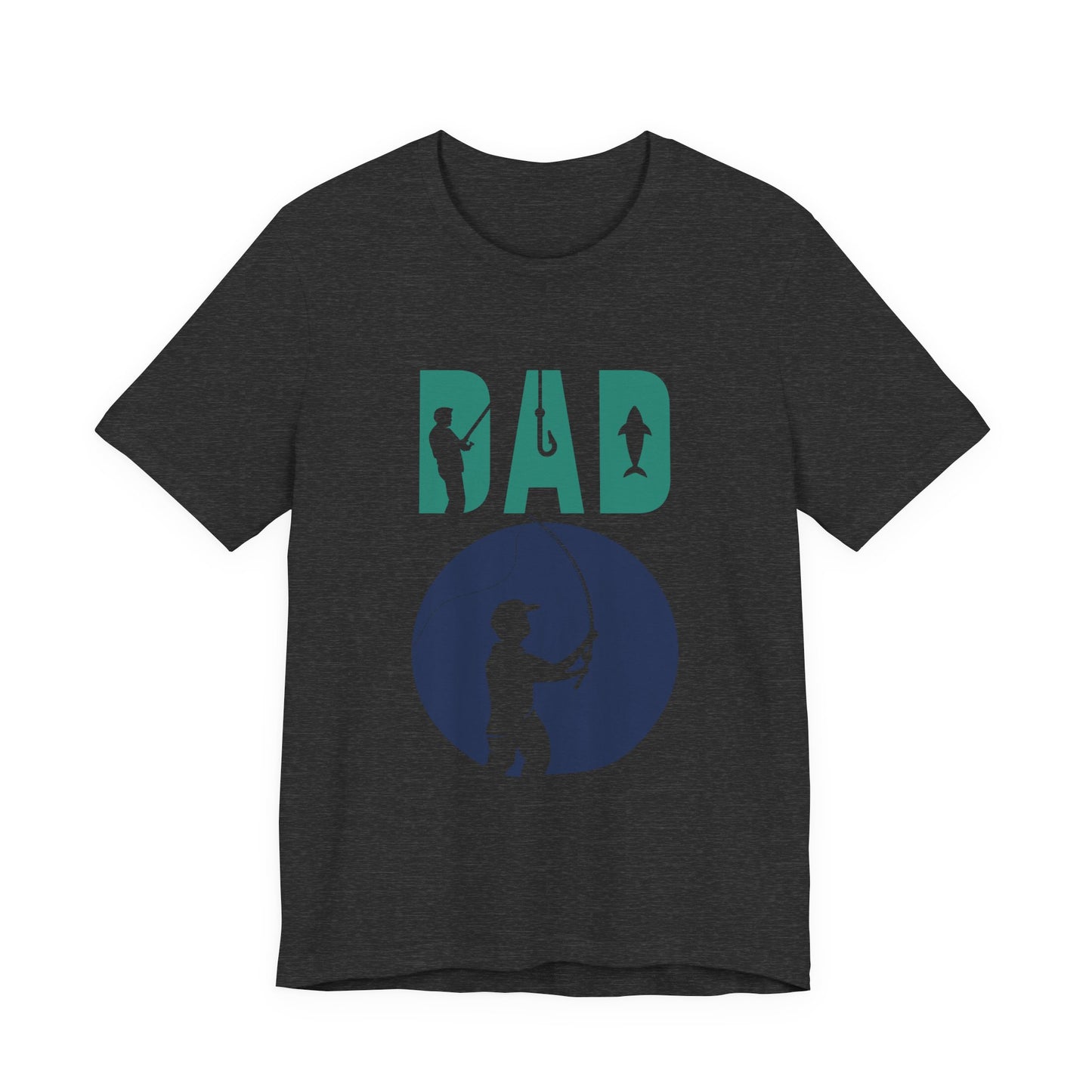 Fishing Dad Tee - Unisex Jersey Short Sleeve T-Shirt for Father's Day, Fishing Lover Gift, Dad's Birthday, Casual Wear, Gift for Him