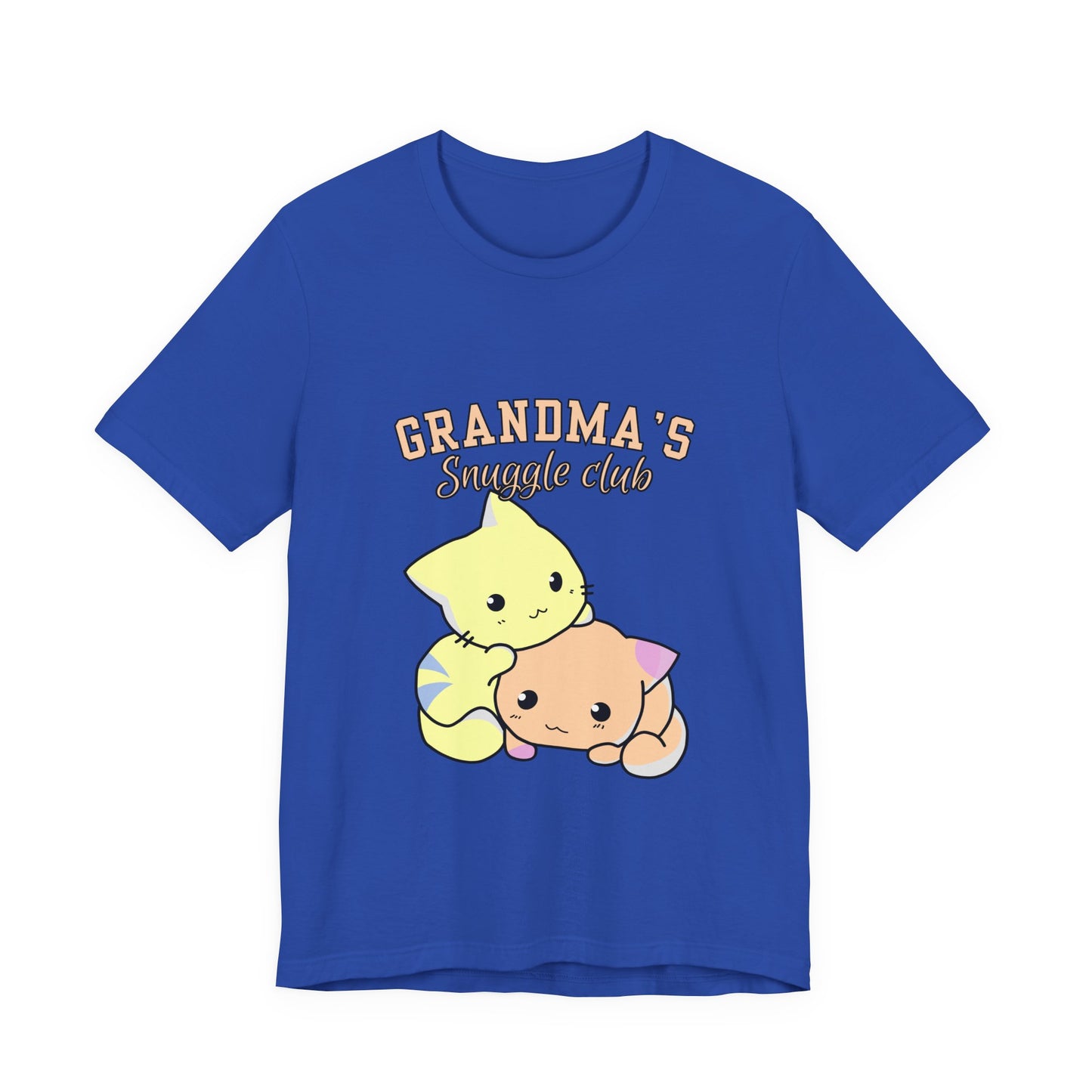 Grandma's Snuggle Club Tee, Cozy Gift for Grandma, Cute Cat Graphic Shirt, Family Gathering Outfit, Birthday Gift for Grandma