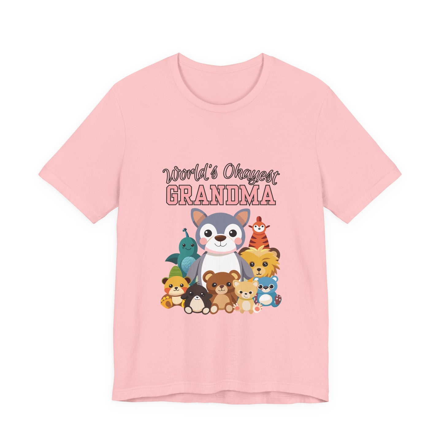 World's Okayest Grandma Tee, Cute Grandma Shirt, Animal Lover Gift, Funny Gift for Grandparents, Mother's Day Gift