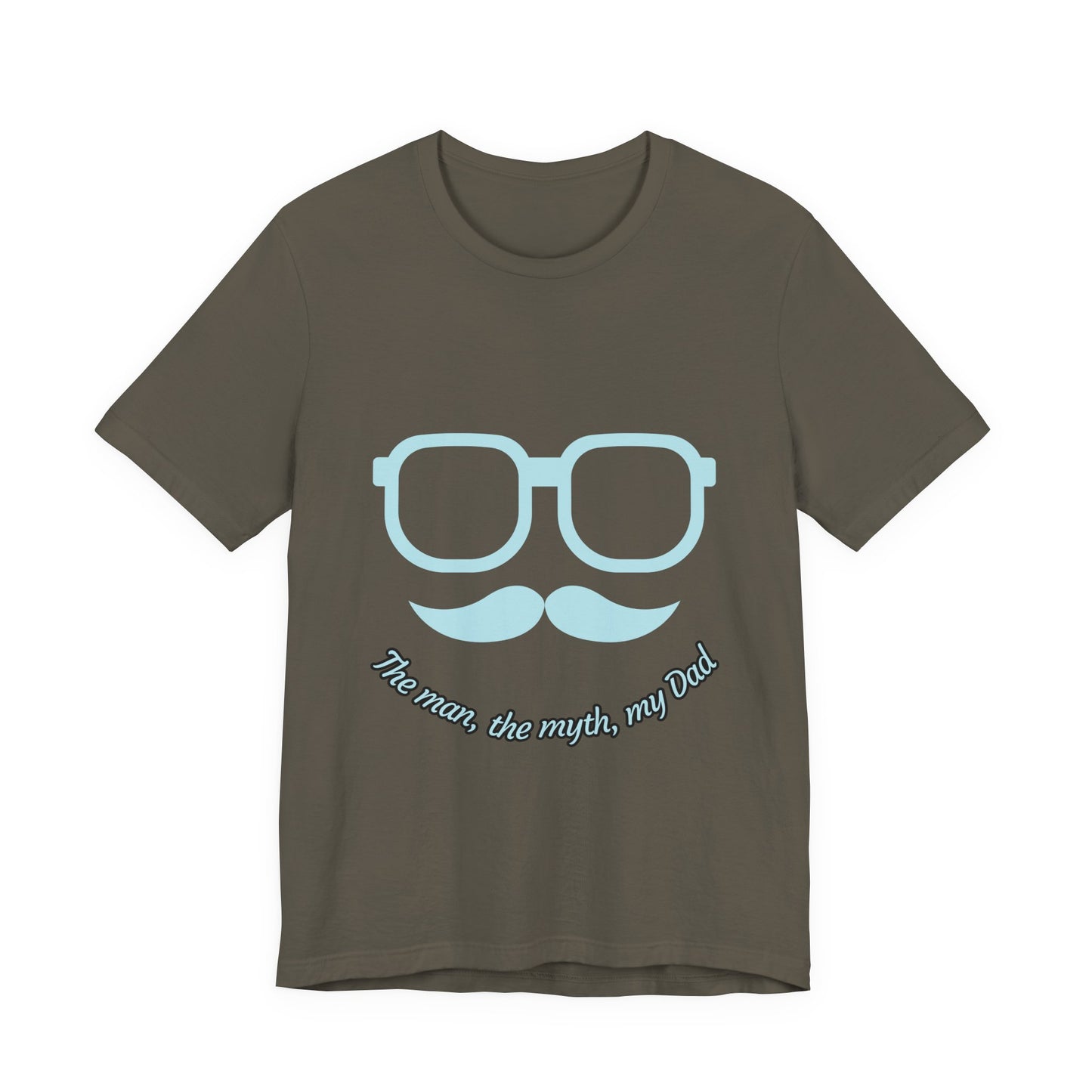 Dad Myth Short Sleeve Tee, Father's Day Gift, Unisex T-Shirt, Funny Dad Shirt, Casual Dad Apparel, Gift for Him