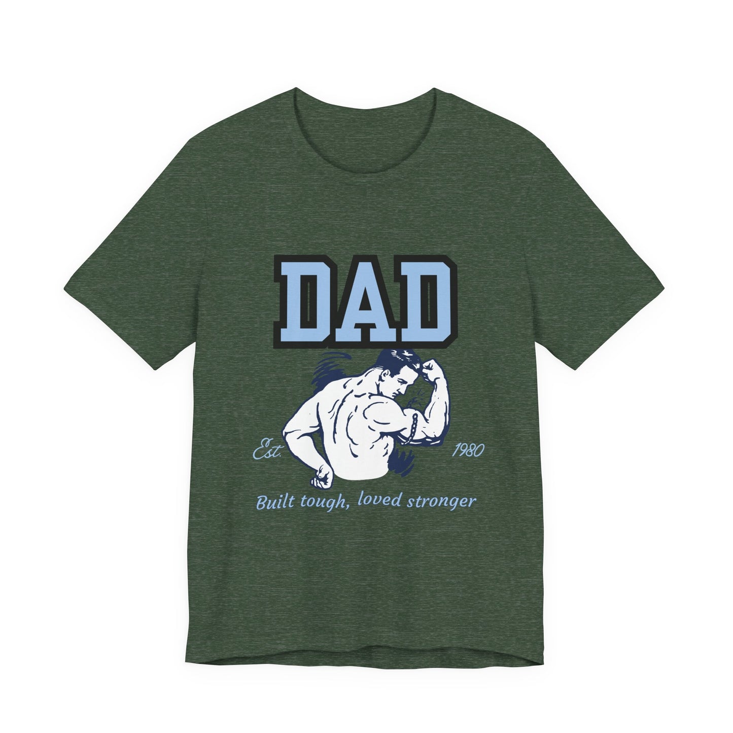 DAD Strong Unisex Jersey Tee, Father's Day Gift, Dad Humor Shirt, Comfortable Casual Top, Birthday Gift Tee, Everyday Wear