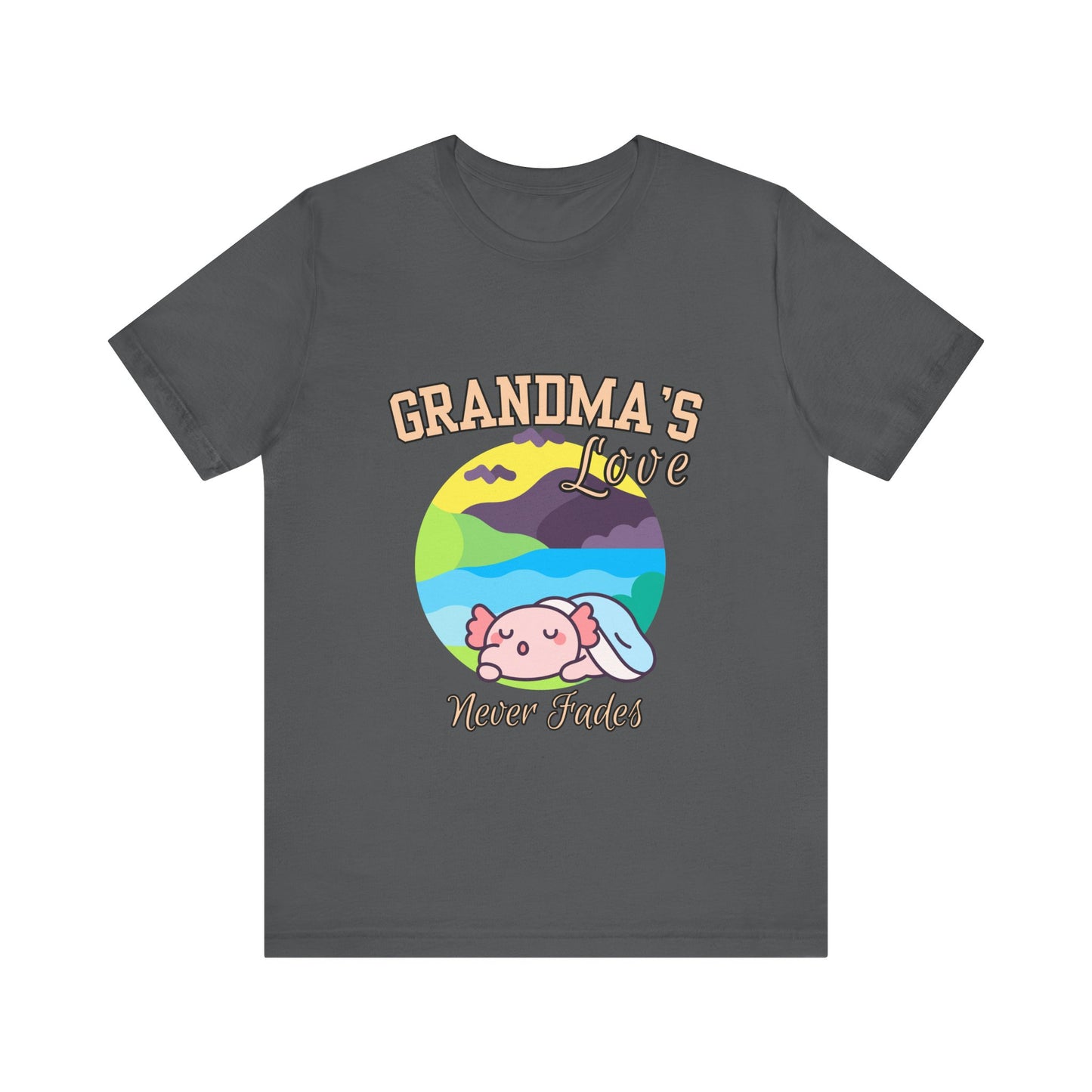 Grandma's Love Unisex Jersey Tee, Cute Gift for Grandma, Birthday Gift, Family Reunion, Comfortable Casual Tee, Heartwarming Apparel