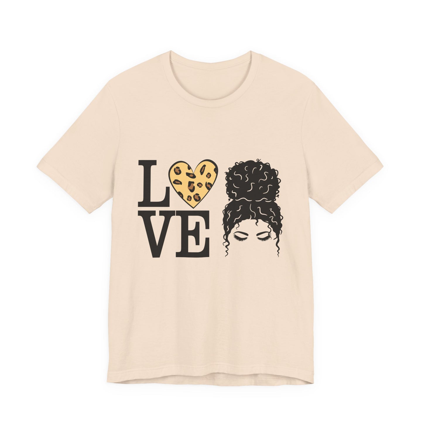 Love Print Girl Tee, Cute Gift for Dates, Casual Everyday Wear, Valentine's Day Top, Unique Fashion Statement for Ladies