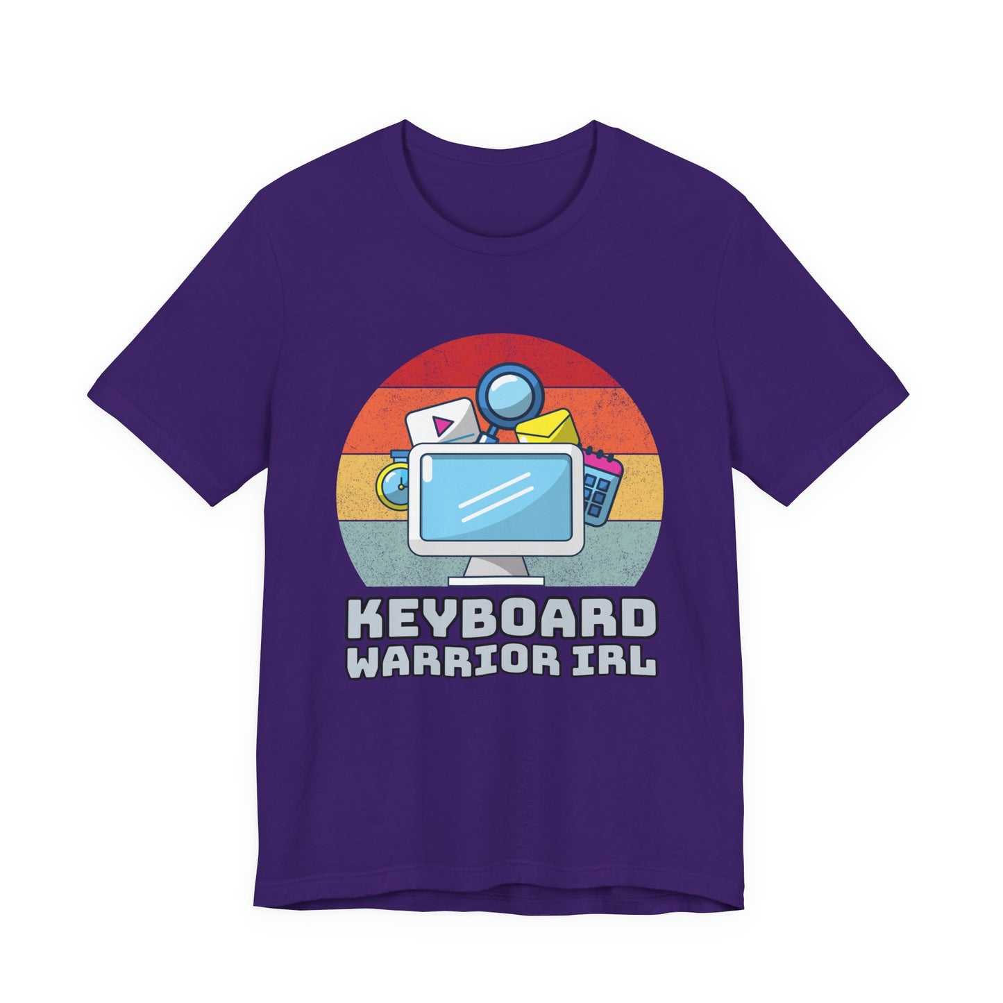 Playful Keyboard Warrior Tee, Gamer Shirt, Geek Fashion, Cute Coding Gift, Unisex Casual Tee, Retro Gaming Apparel