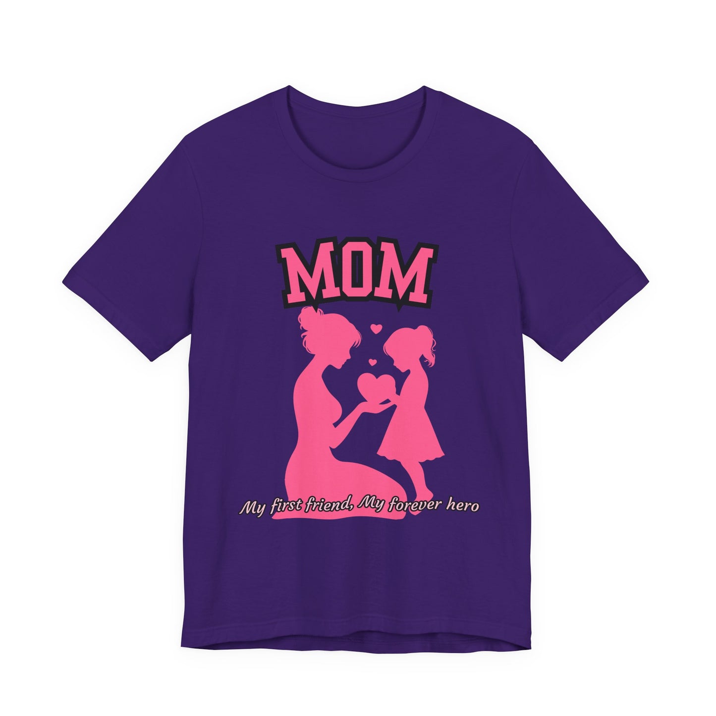 Mom and Daughter Love Tee | Unisex Jersey T-shirt for Mother's Day, Birthday Gift, Family Outing, Casual Wear, Heartwarming Gift