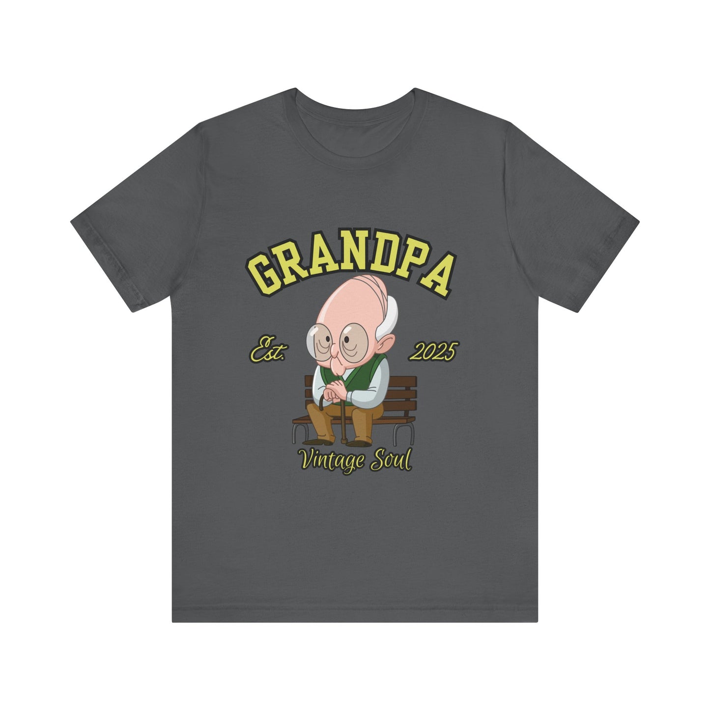 Vintage Grandpa Tee, Unisex Short Sleeve T-Shirt, Gift for Grandpa, Father's Day Outfit, Family Reunion Apparel, Nostalgic T-Shirt