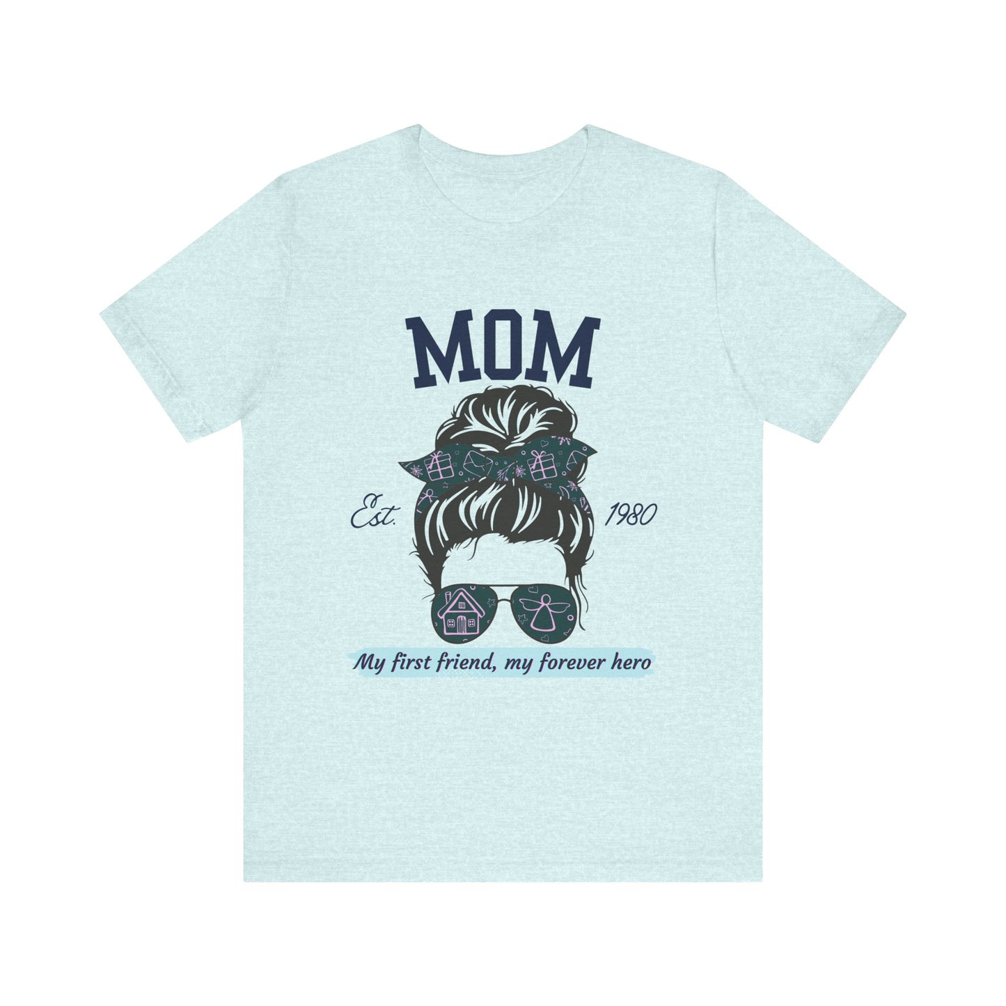 Mom Life Unisex Tee - Est. 1980, Gift for New Moms, Birthday Gift, Casual Wear, Mother's Day Shirt, Trendy Graphic T-Shirt