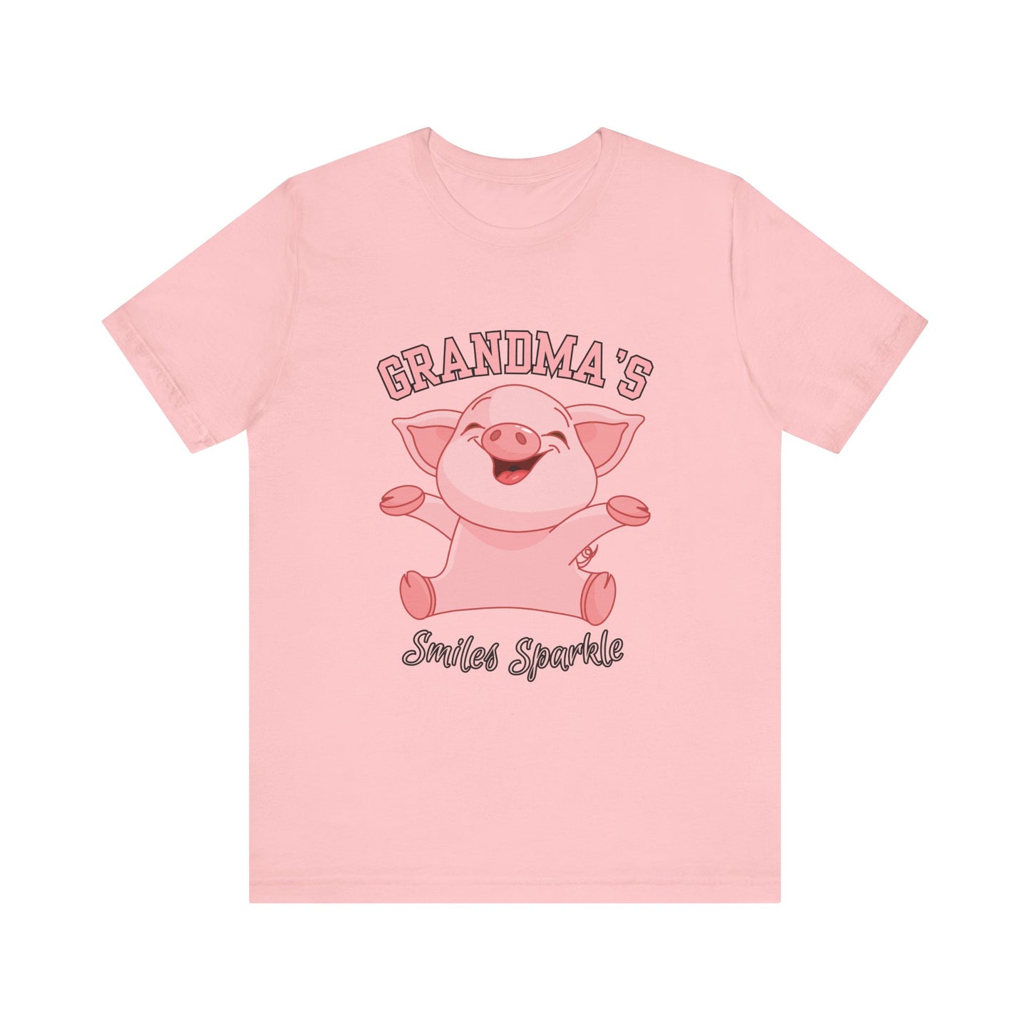 Grandma's Smiles Short Sleeve Tee, Cute Gift for Grandma, Family Gathering Shirt, Birthday Gift, Casual Wear, Fun Tee