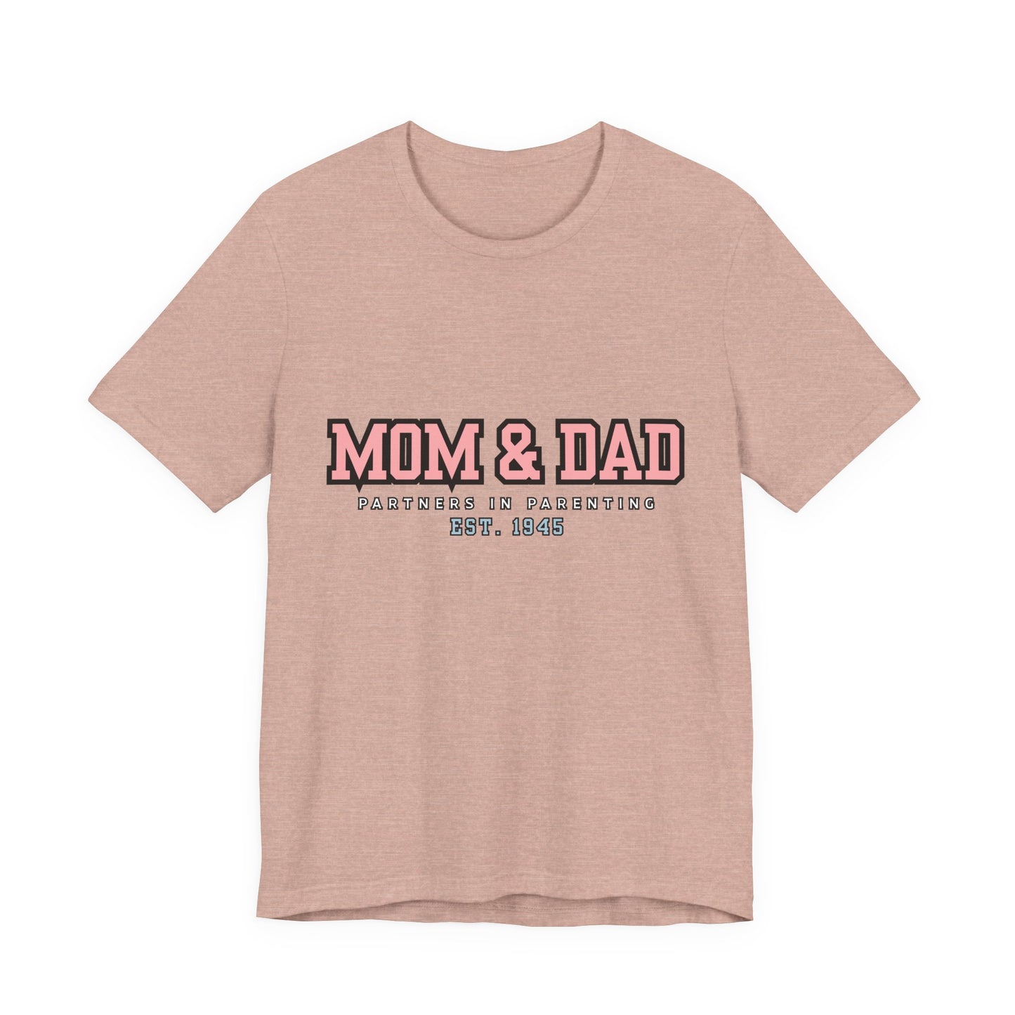Mom & Dad Partner in Parenting Tee, Family Matching Tee, Parent T-Shirt, Gift for New Parents, Cute Family Shirt, Unisex Graphic Tee