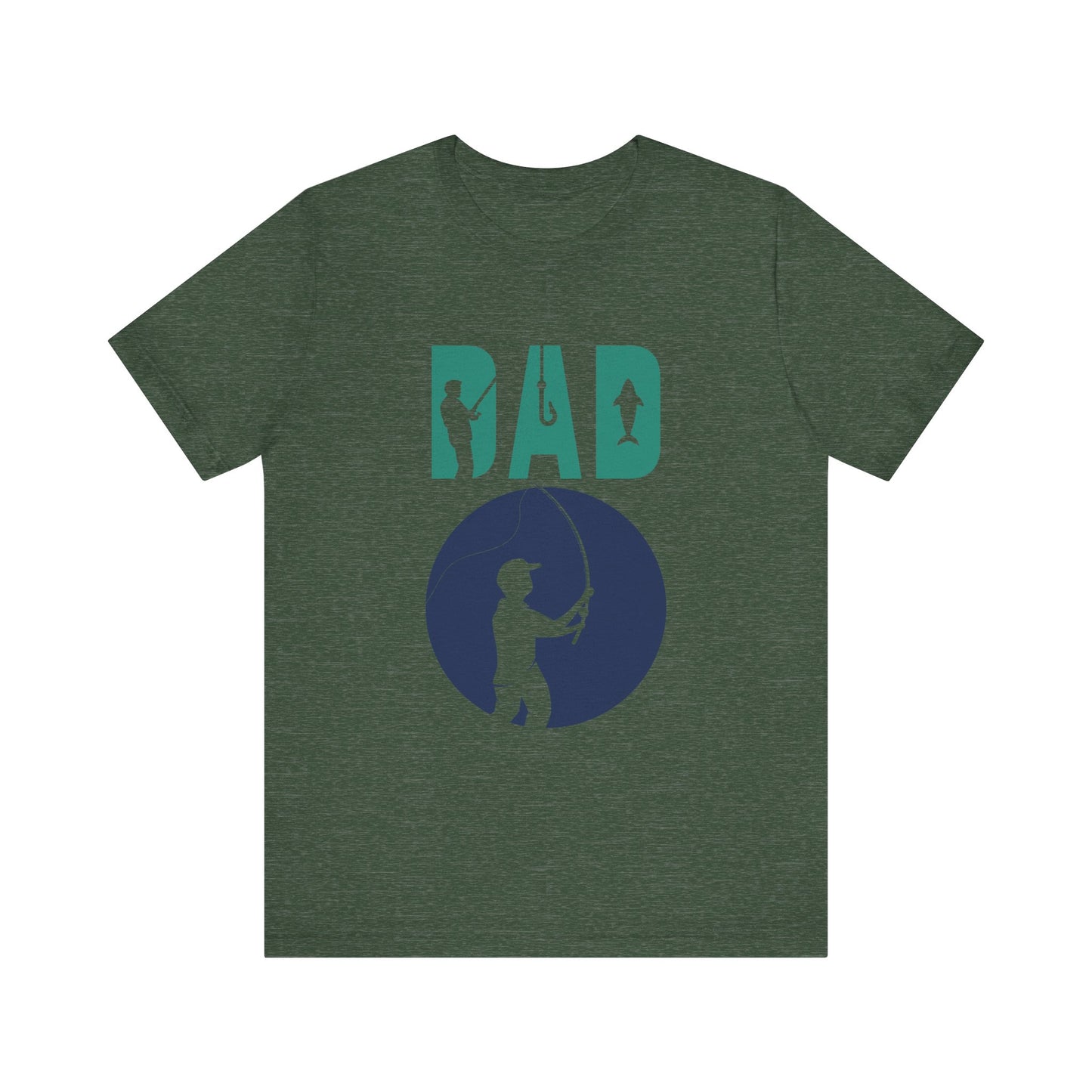 Fishing Dad Tee - Unisex Jersey Short Sleeve T-Shirt for Father's Day, Fishing Lover Gift, Dad's Birthday, Casual Wear, Gift for Him