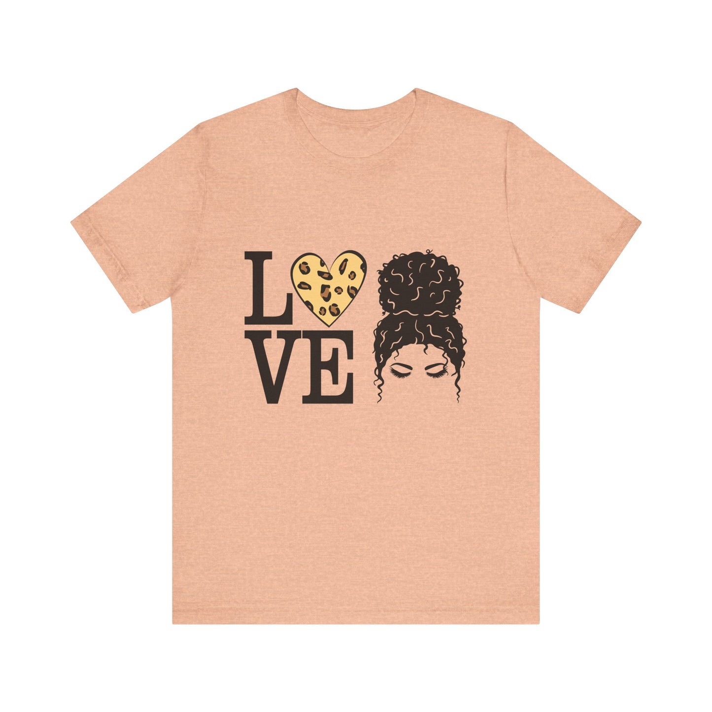 Love Print Girl Tee, Cute Gift for Dates, Casual Everyday Wear, Valentine's Day Top, Unique Fashion Statement for Ladies