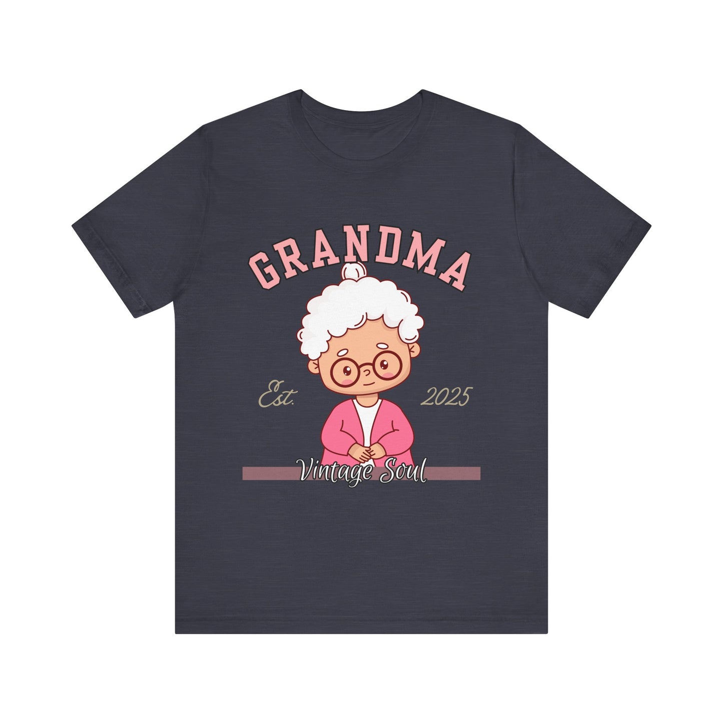 Vintage Grandma Unisex Tee - Perfect for Grandparents Day, Birthday Gift, Family Reunion Shirt, Cute Cartoon Design, Fun Casual Wear